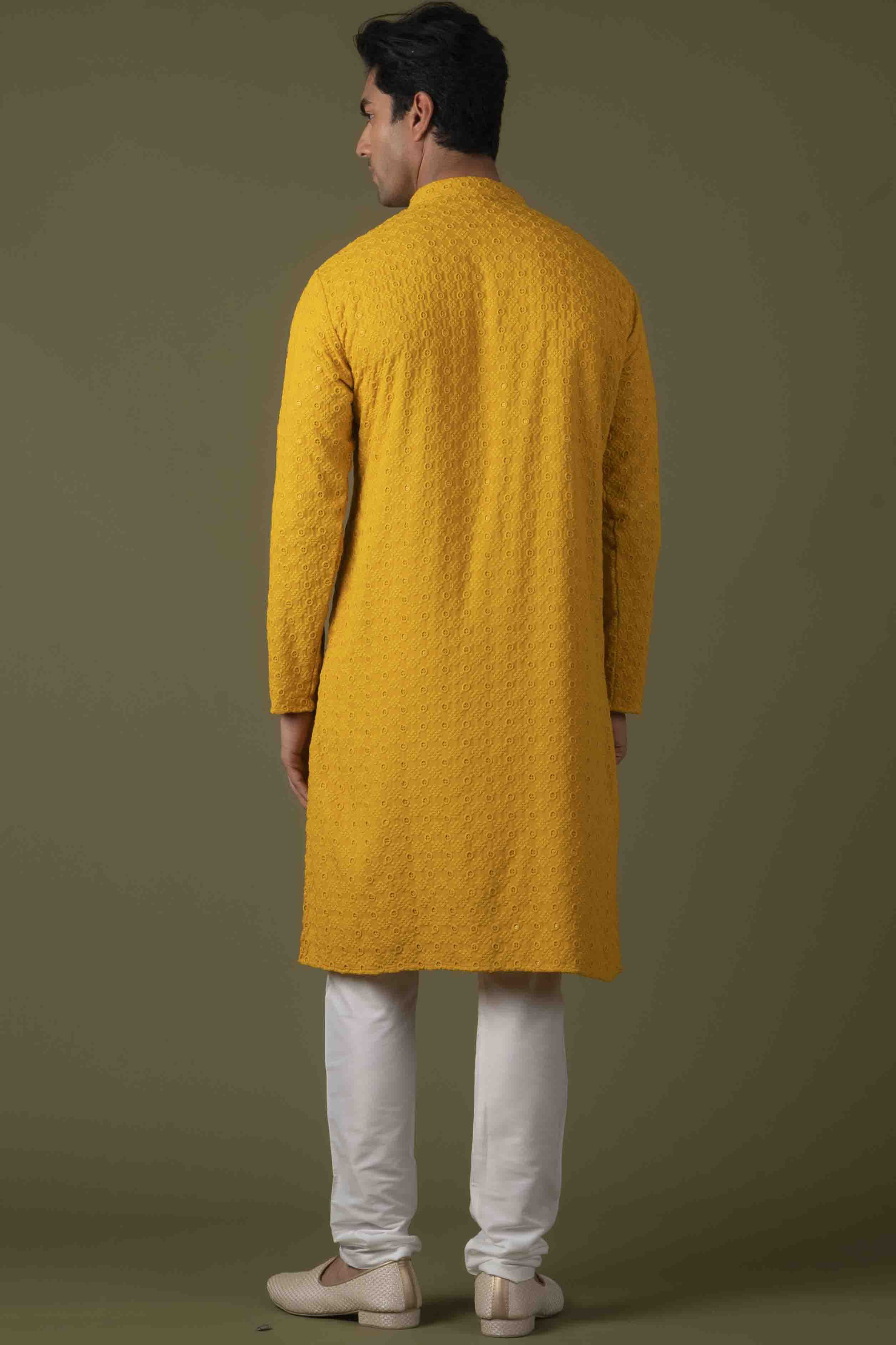 MLS CHIKANKARI KURTA PAJAMA