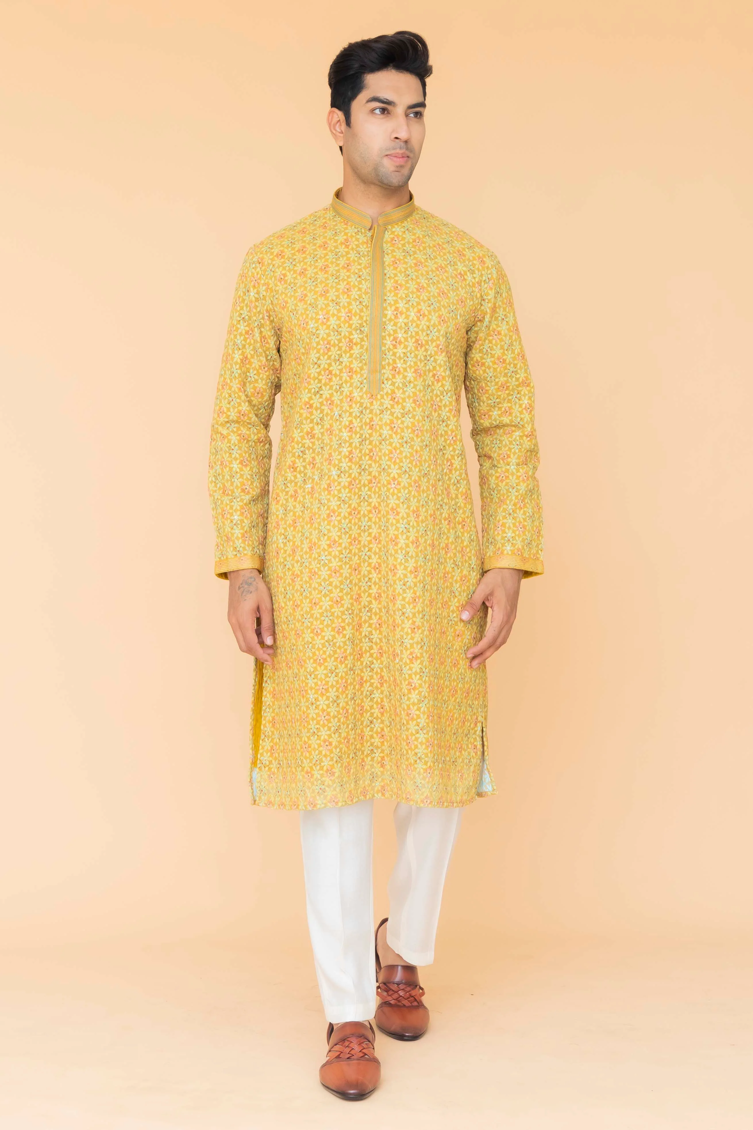 MLS PRINTED KURTA PAJAMA