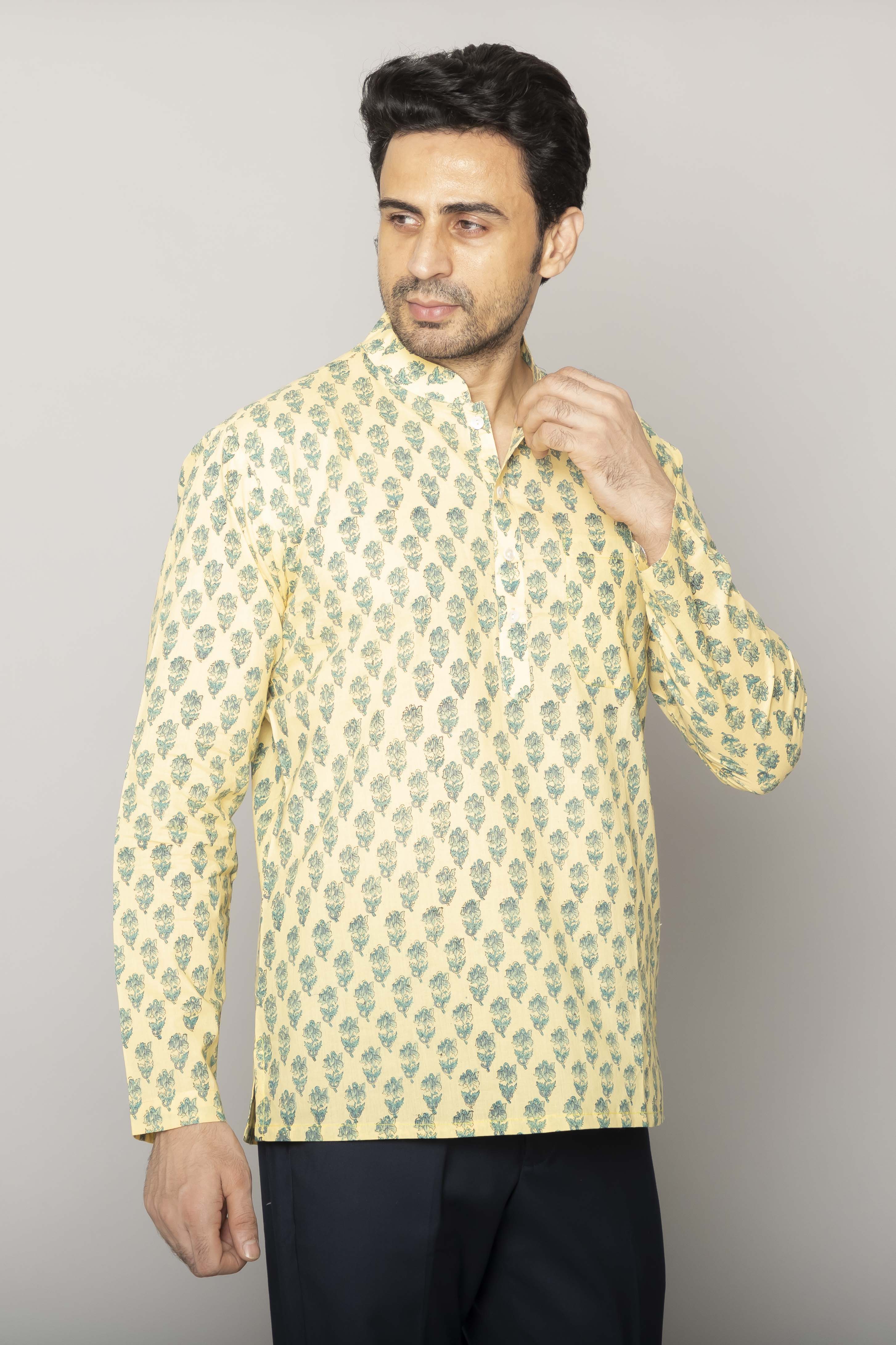 MLS SHORT KURTA FULL SLEEVES