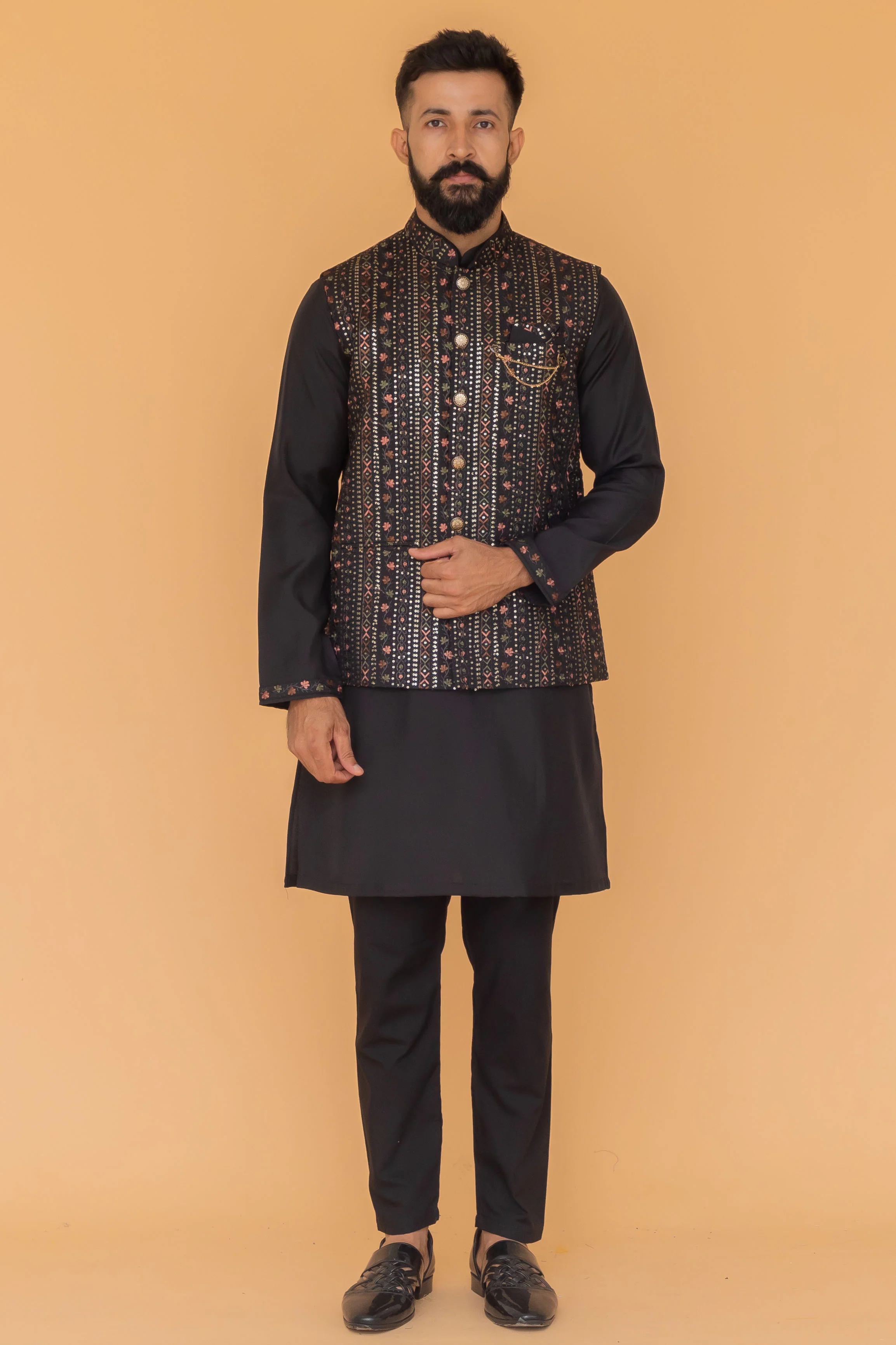 MLS KURTA JAWAHAR SET