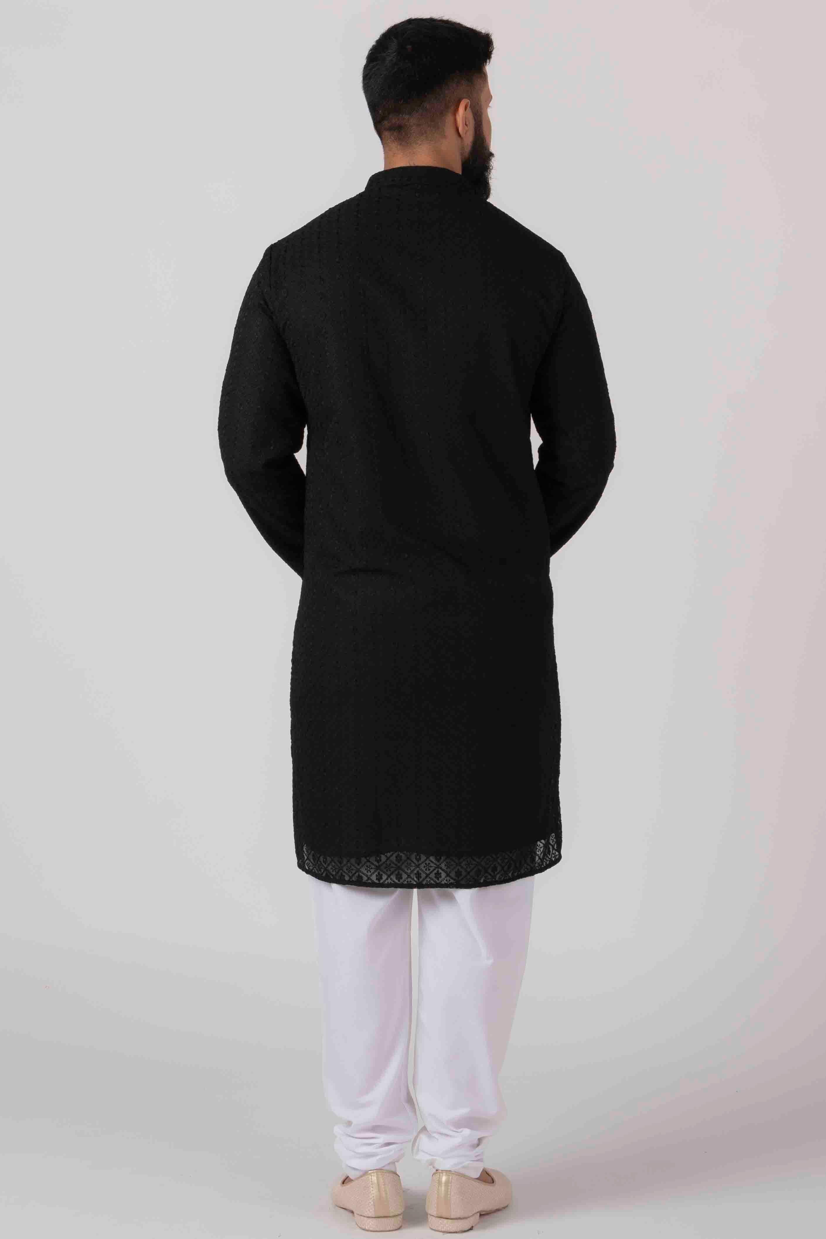 MLS CHIKANKARI KURTA PAJAMA