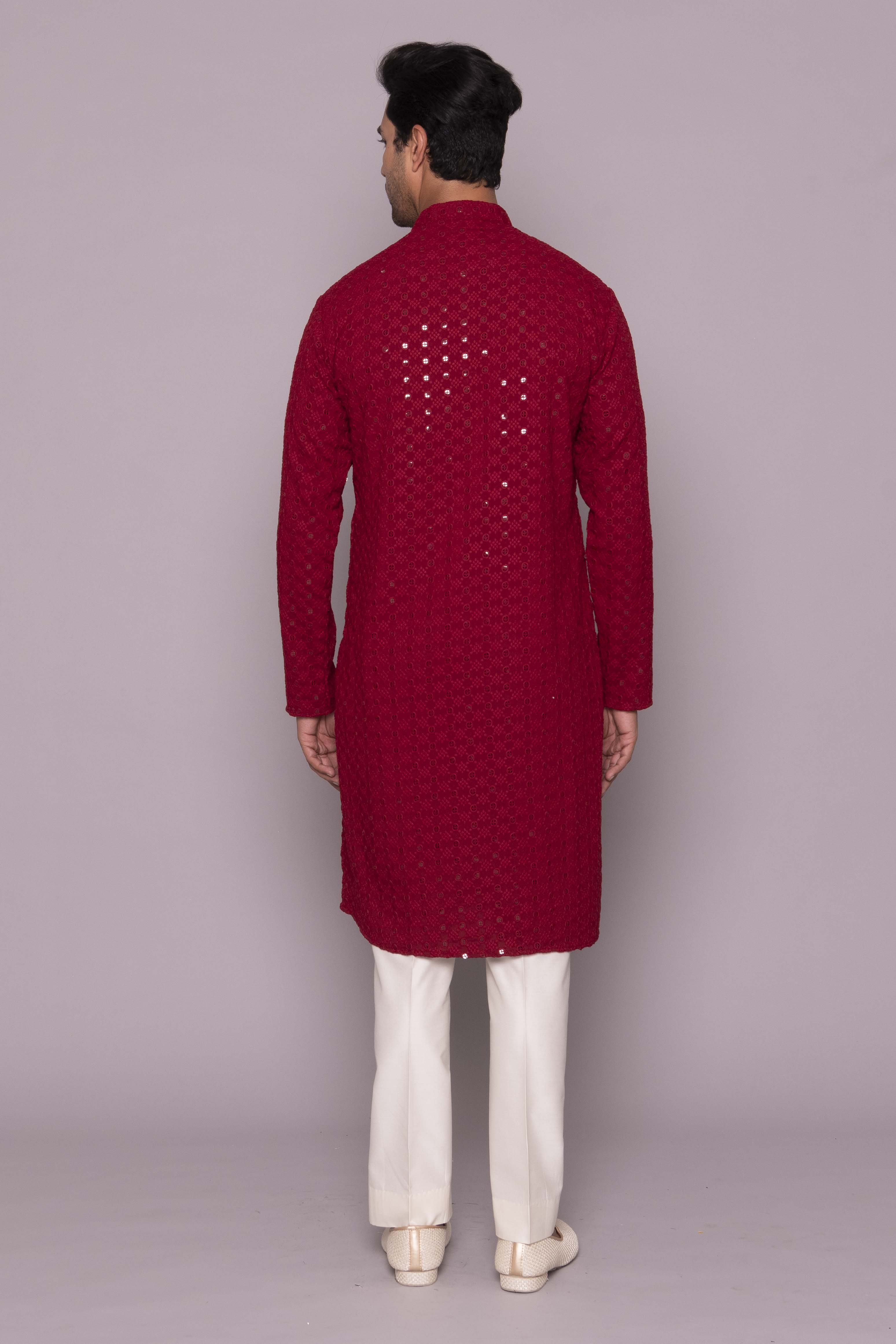 MLS CHIKANKARI KURTA PAJAMA