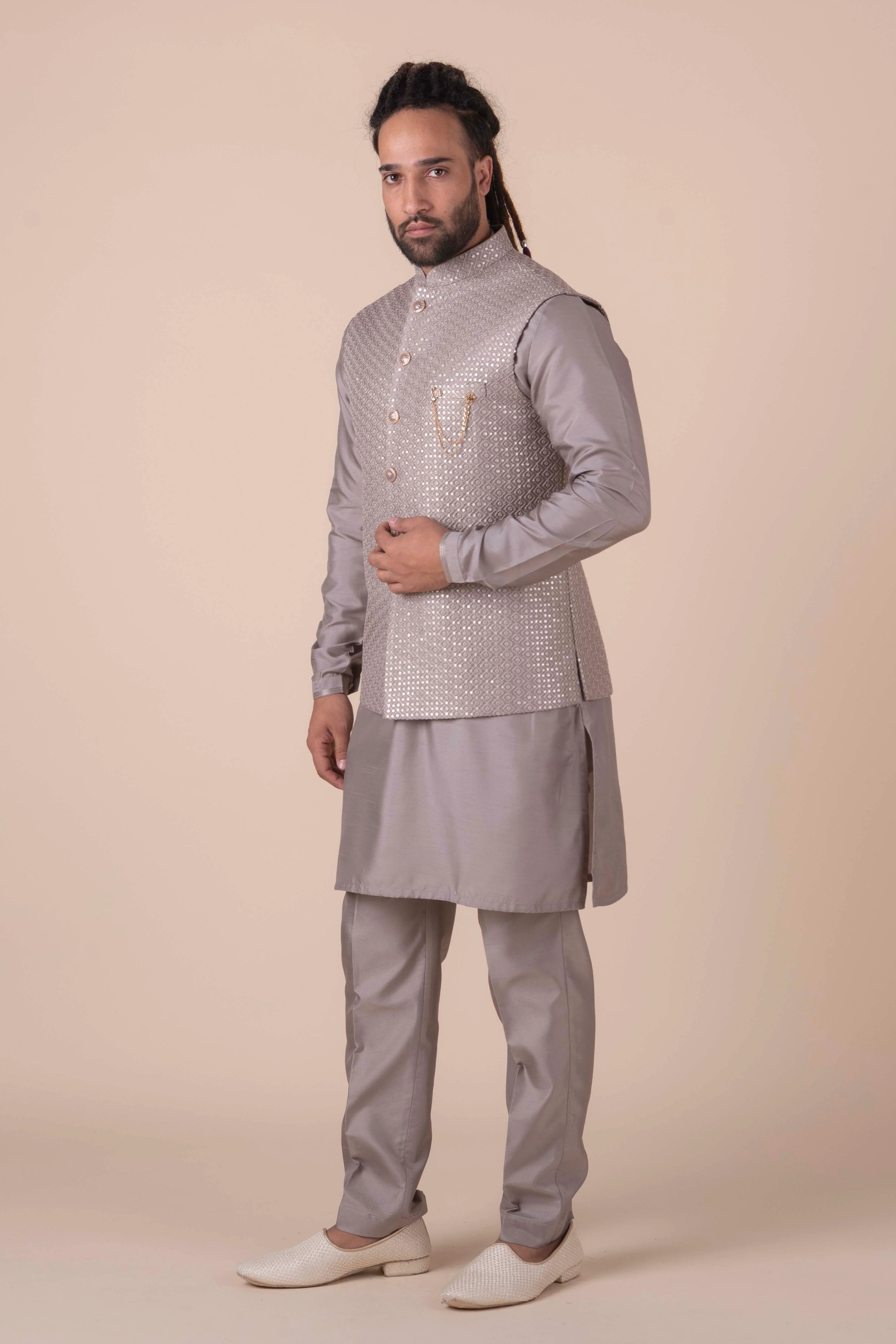 MLS KURTA JAWAHAR SET