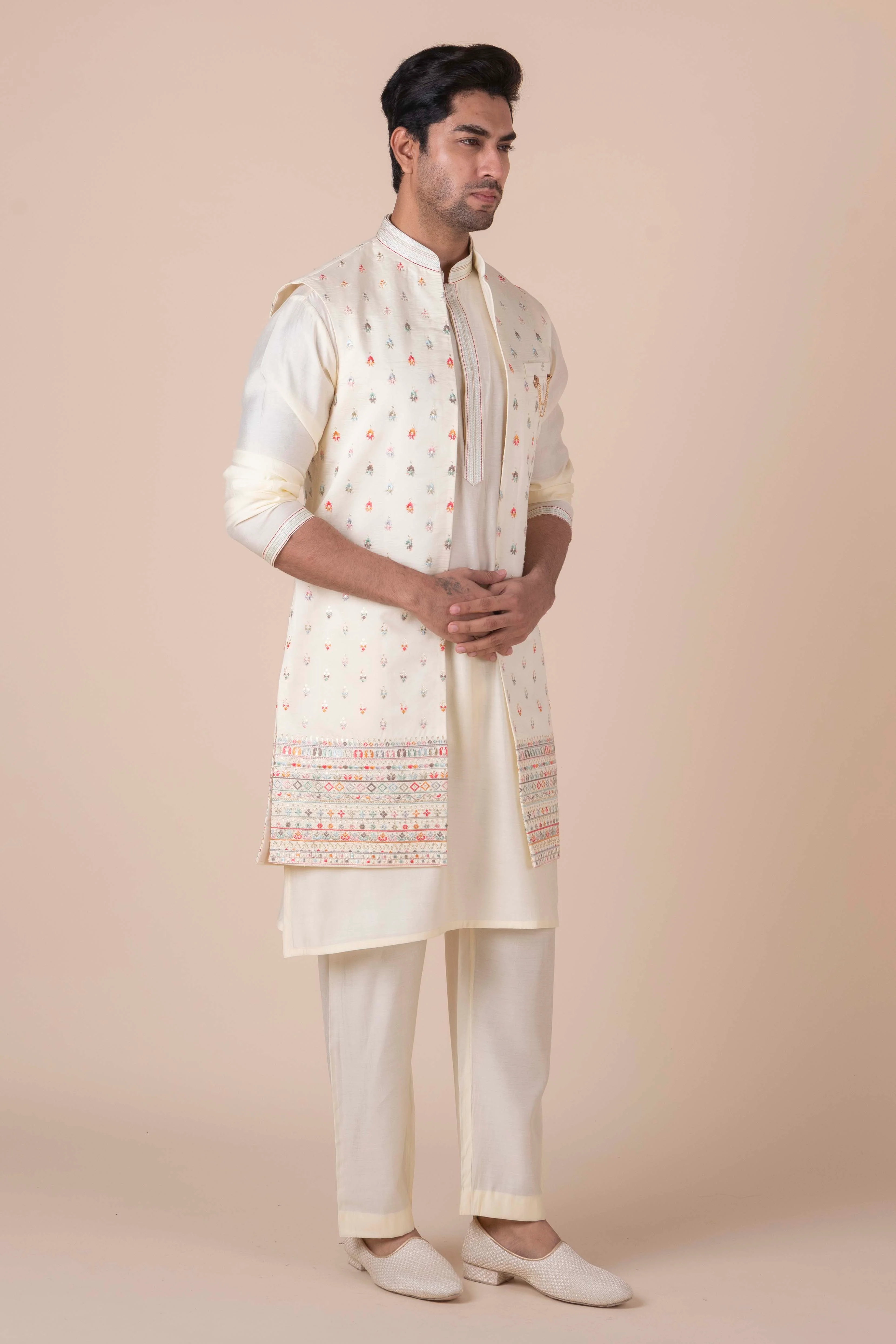MLS KURTA JAWAHAR SET