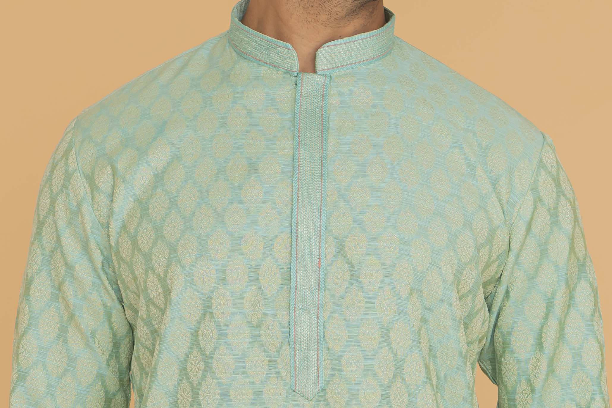 MLS ART SILK KURTA PAJAMA