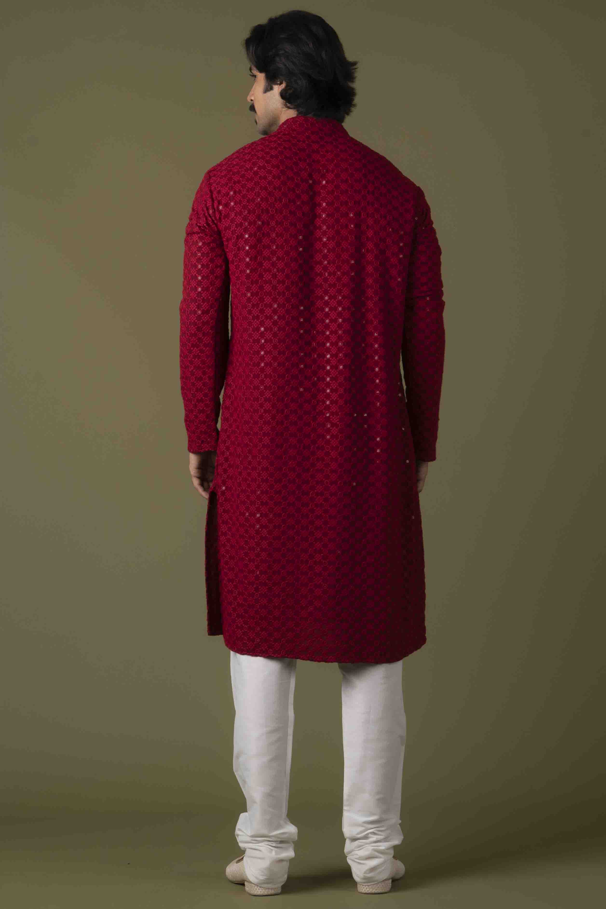 MLS CHIKANKARI KURTA PAJAMA
