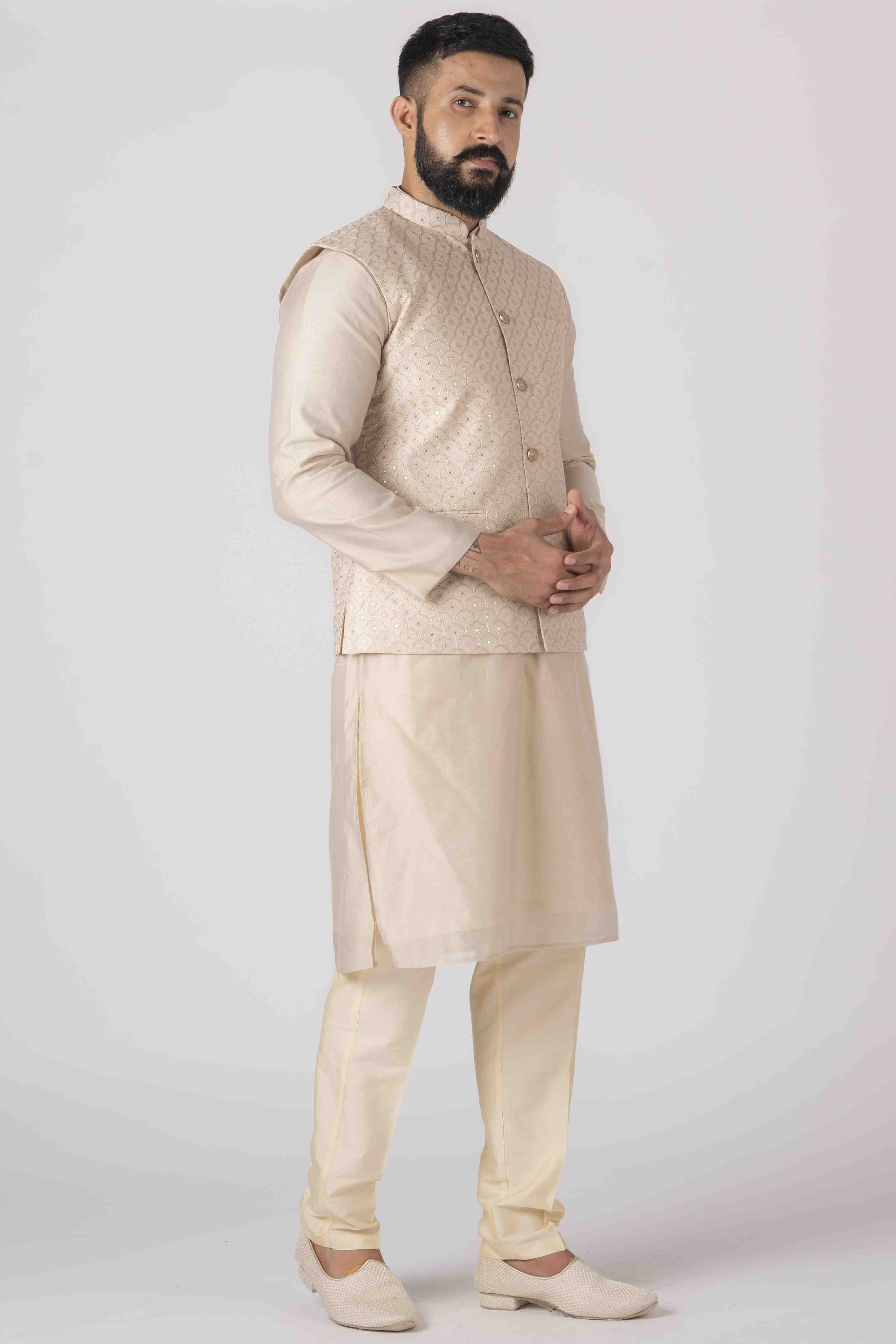 MLS KURTA JAWAHAR SET
