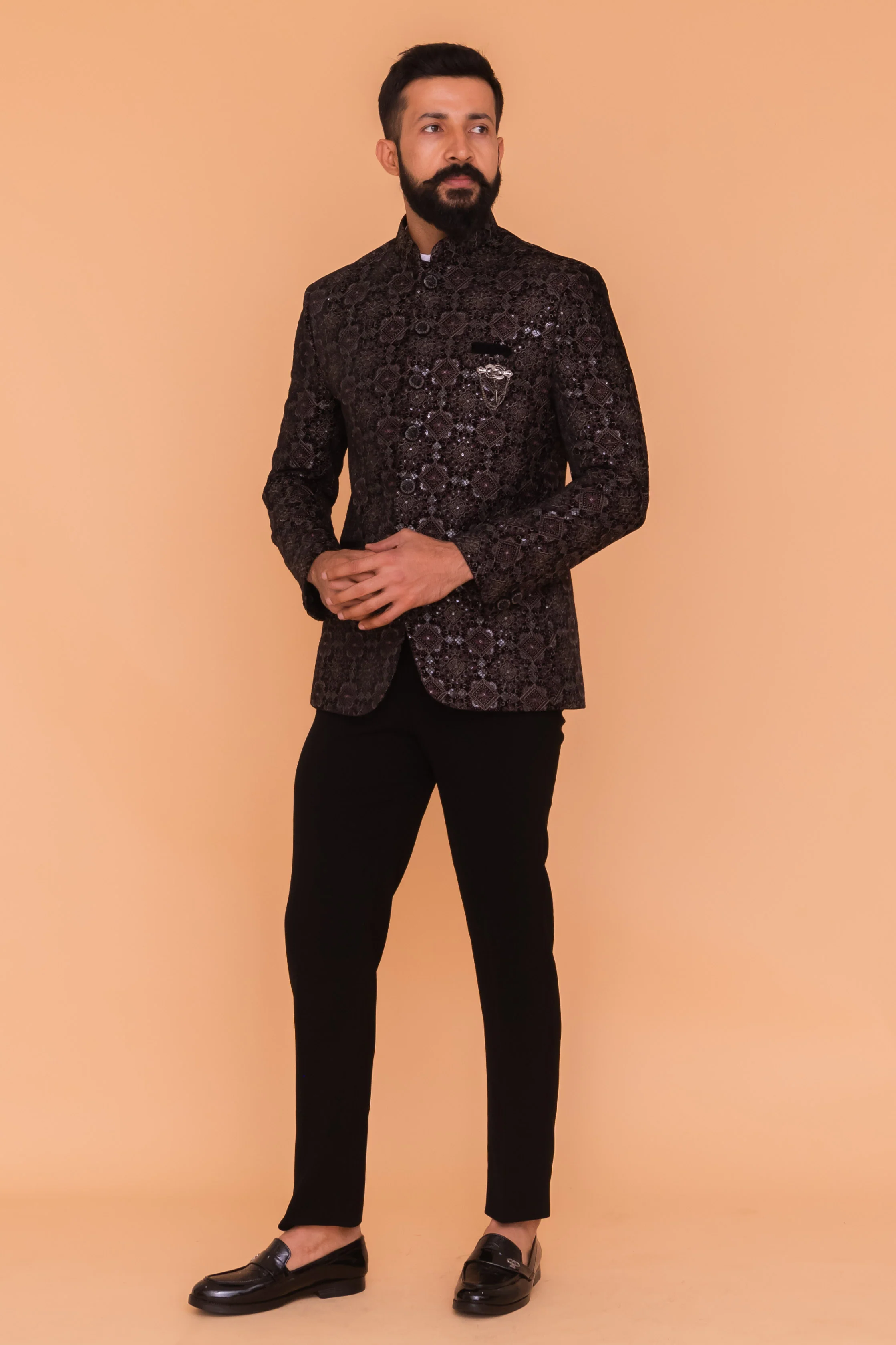 MLS VELVET JODHPURI SUIT