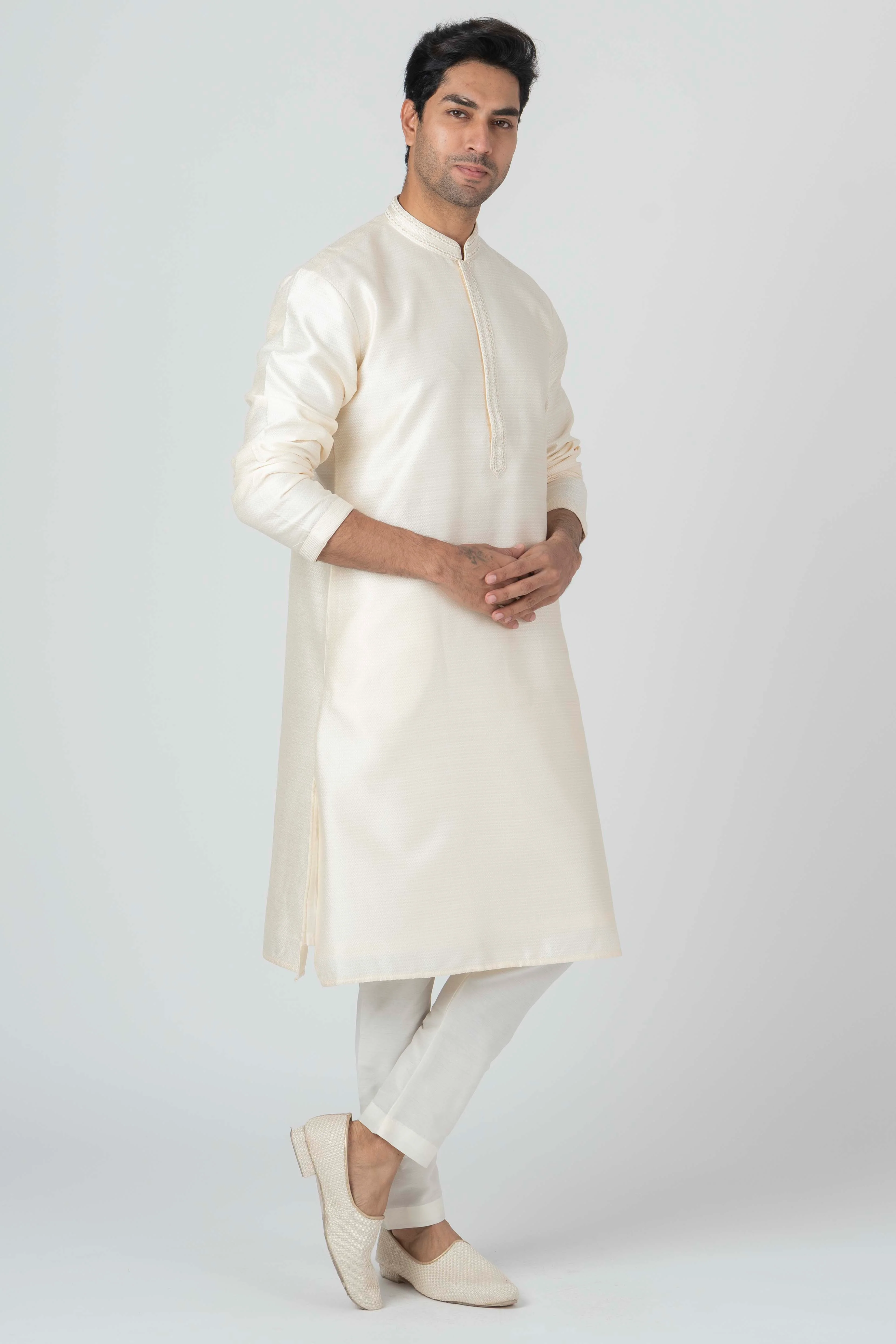 MLS ART SILK KURTA PAJAMA