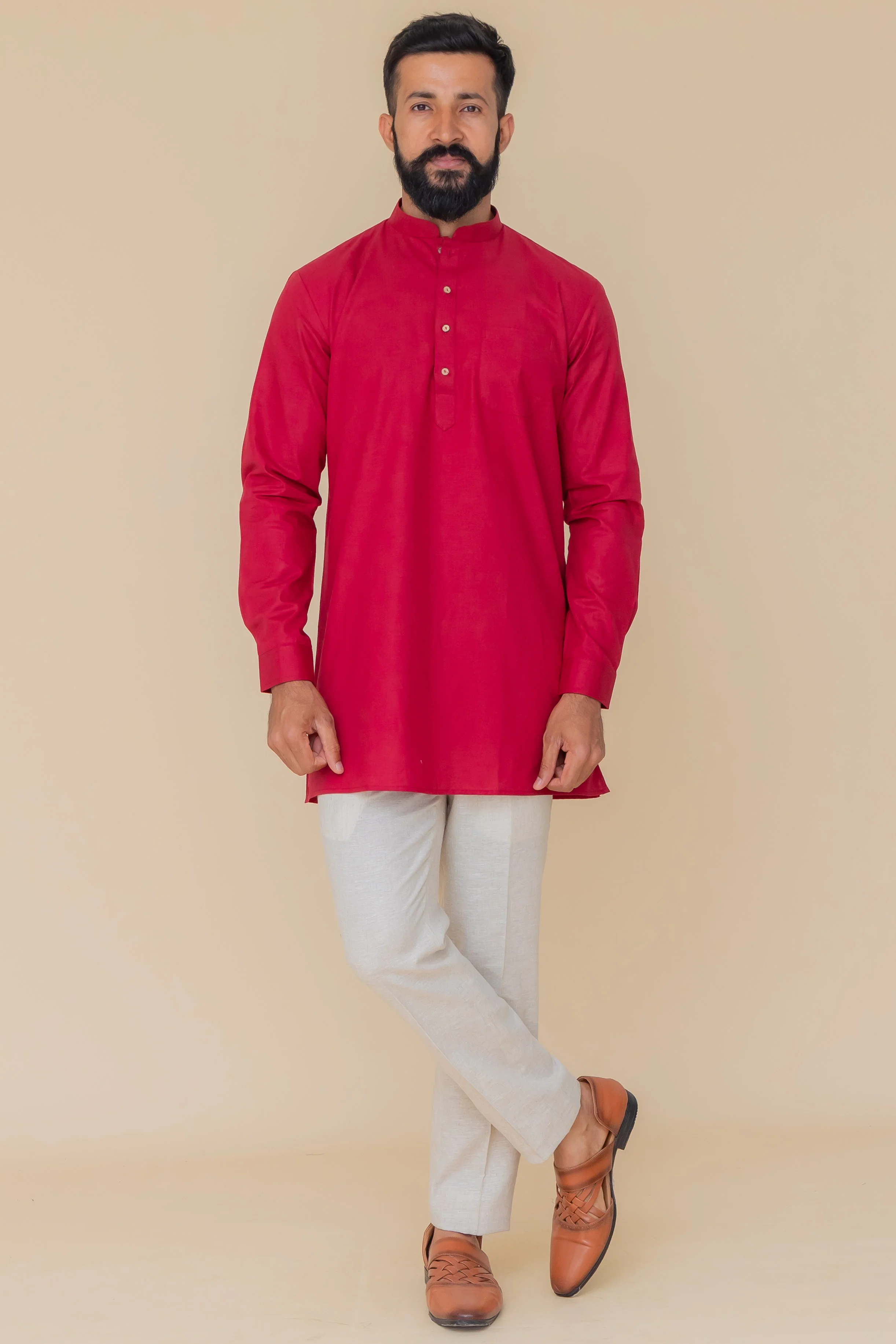 MLS COTTON KURTA ( MID LENGTH)