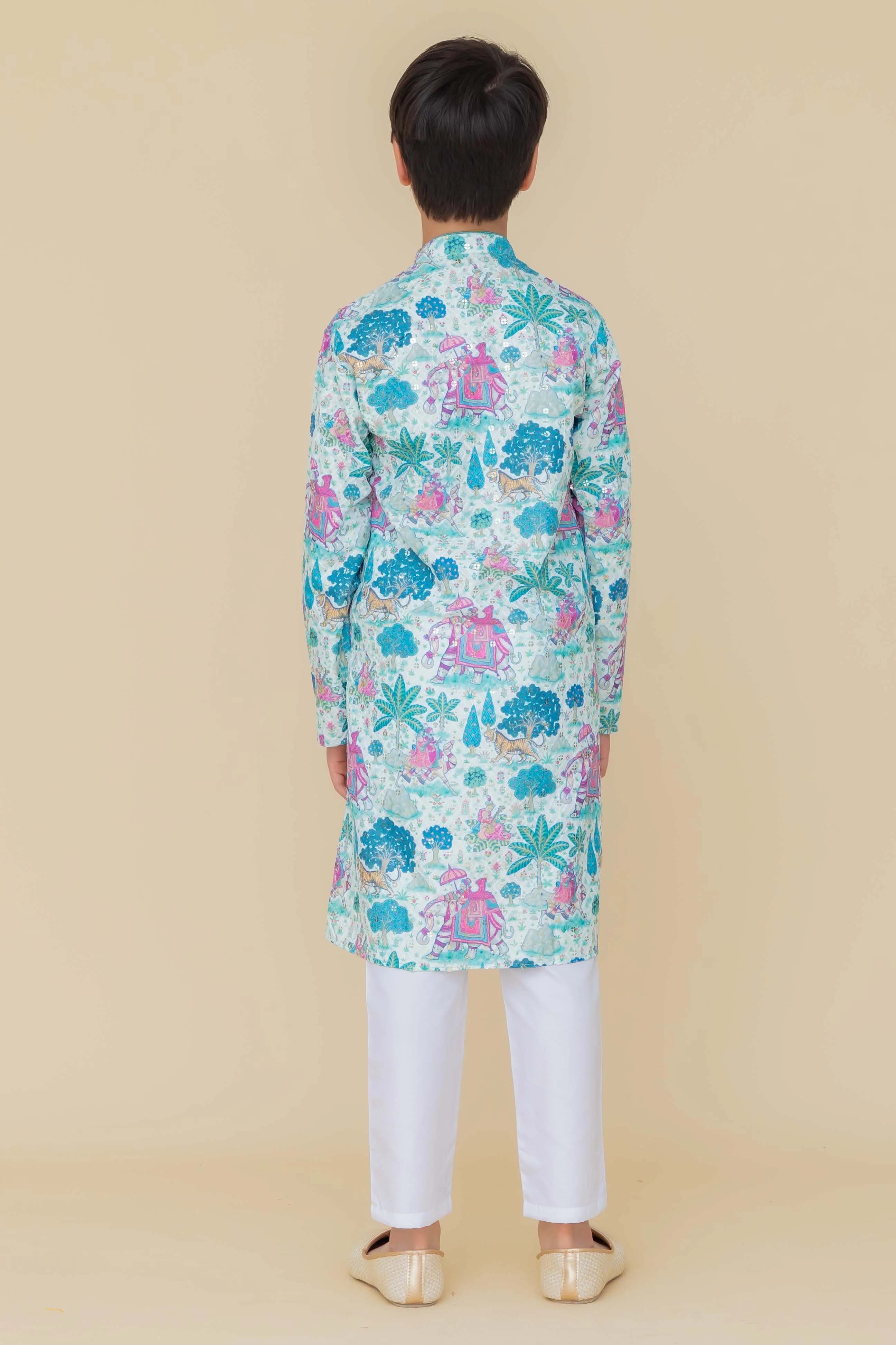 MLS KIDS PRINTED KURTA PAJAMA