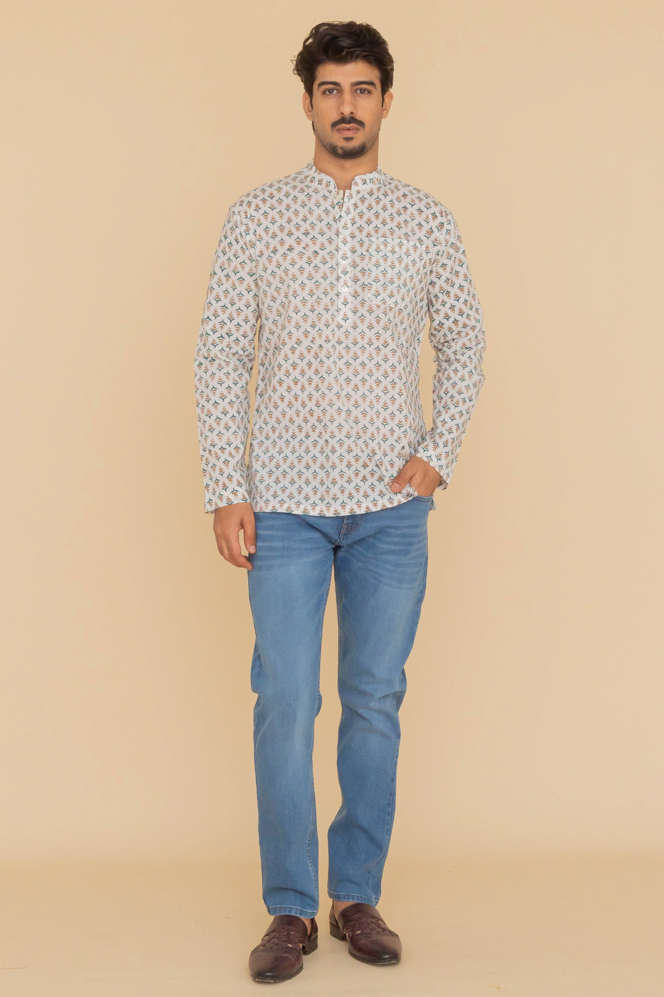 MLS SHORT KURTA FULL SLEEVES