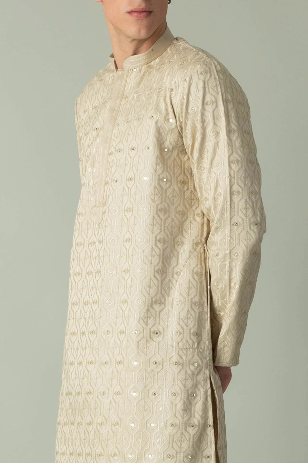 MLS EMBROIDERED KURTA PAJAMA