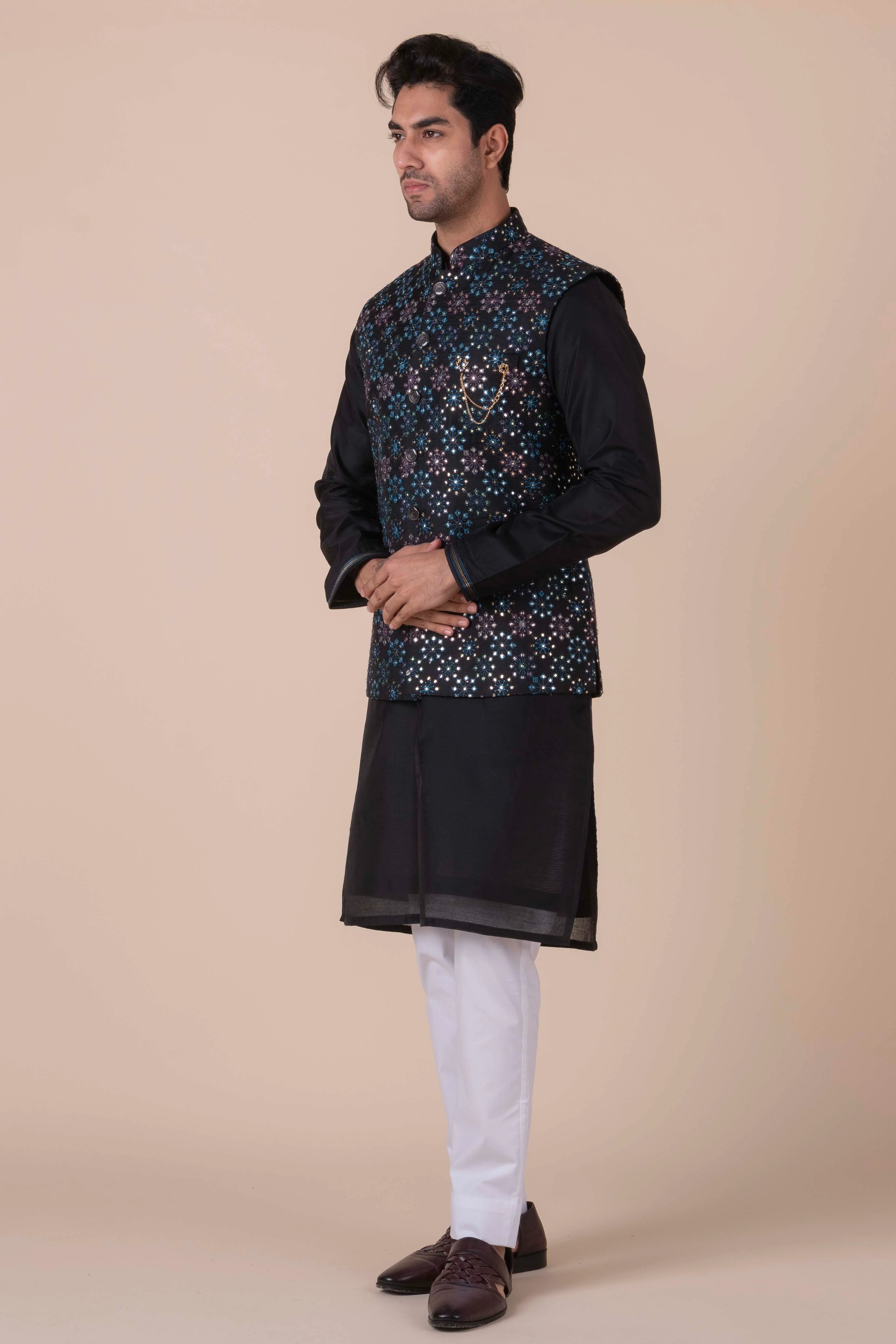 MLS KURTA JAWAHAR SET