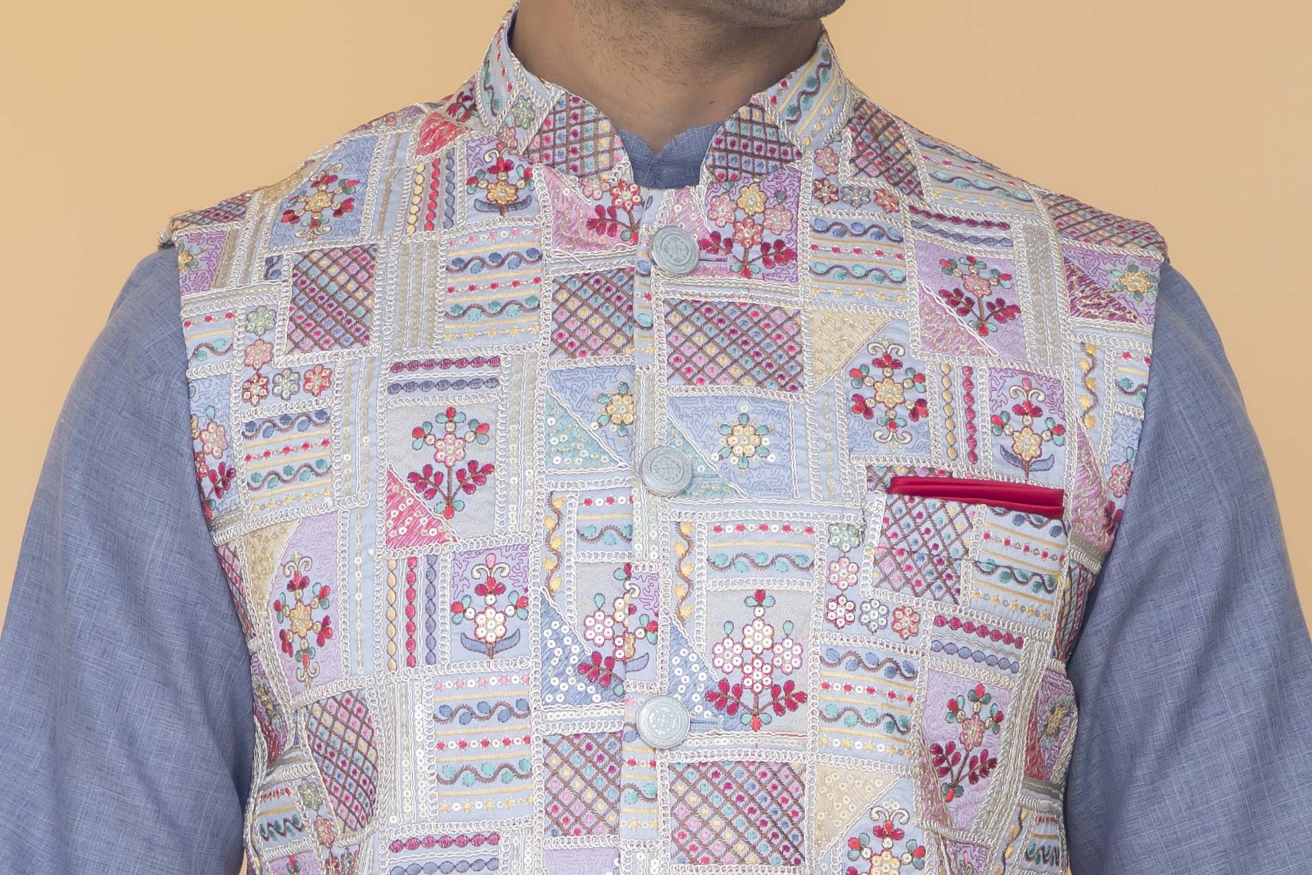 MLS EMBROIDERED JAWAHAR JACKET