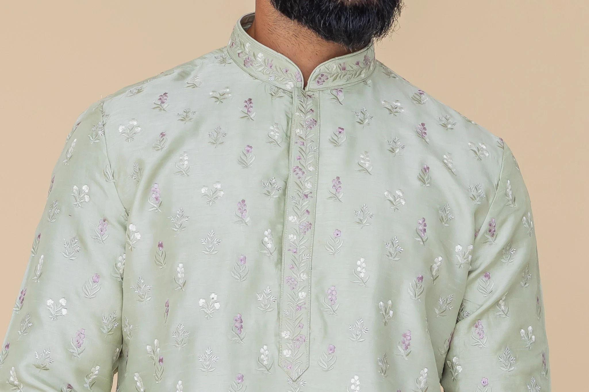 MLS EMBROIDERED KURTA PAJAMA