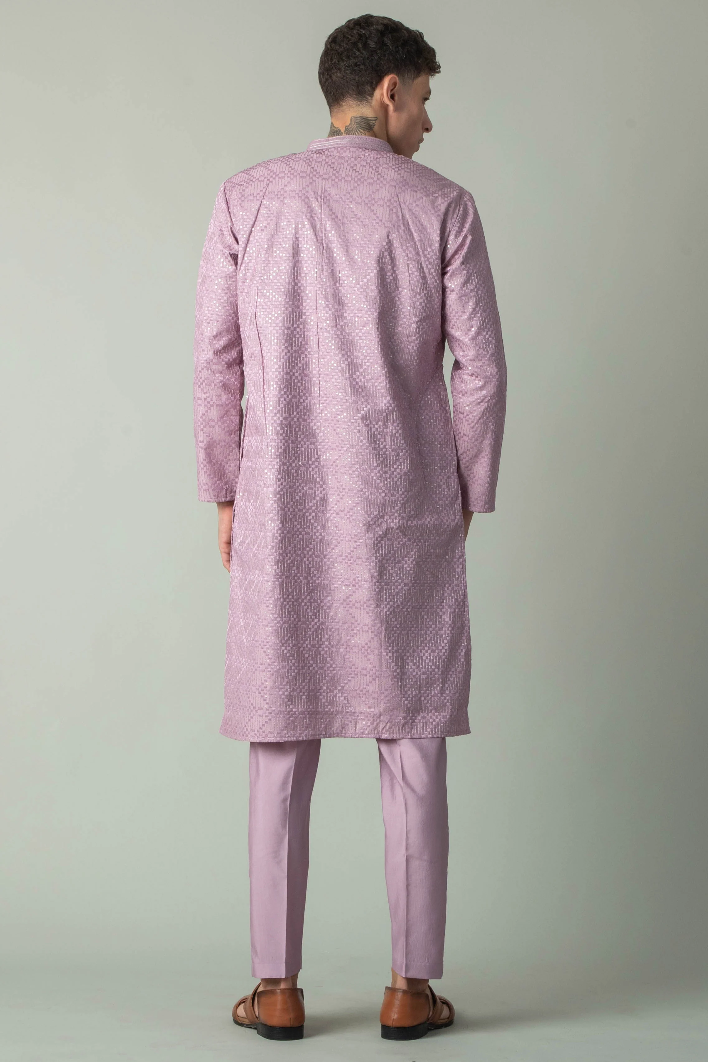 MLS EMBROIDERED KURTA PAJAMA