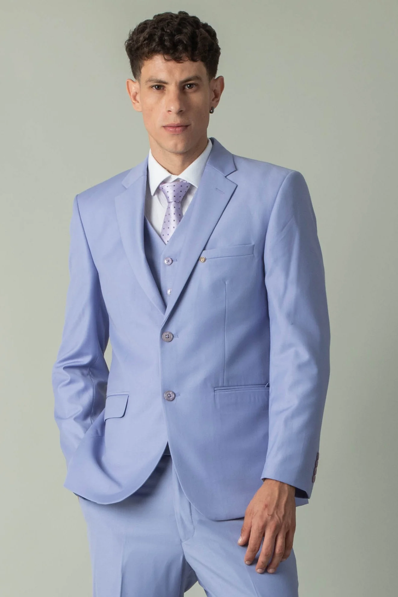MLS BUSINESS PLAIN SUIT 3PCS