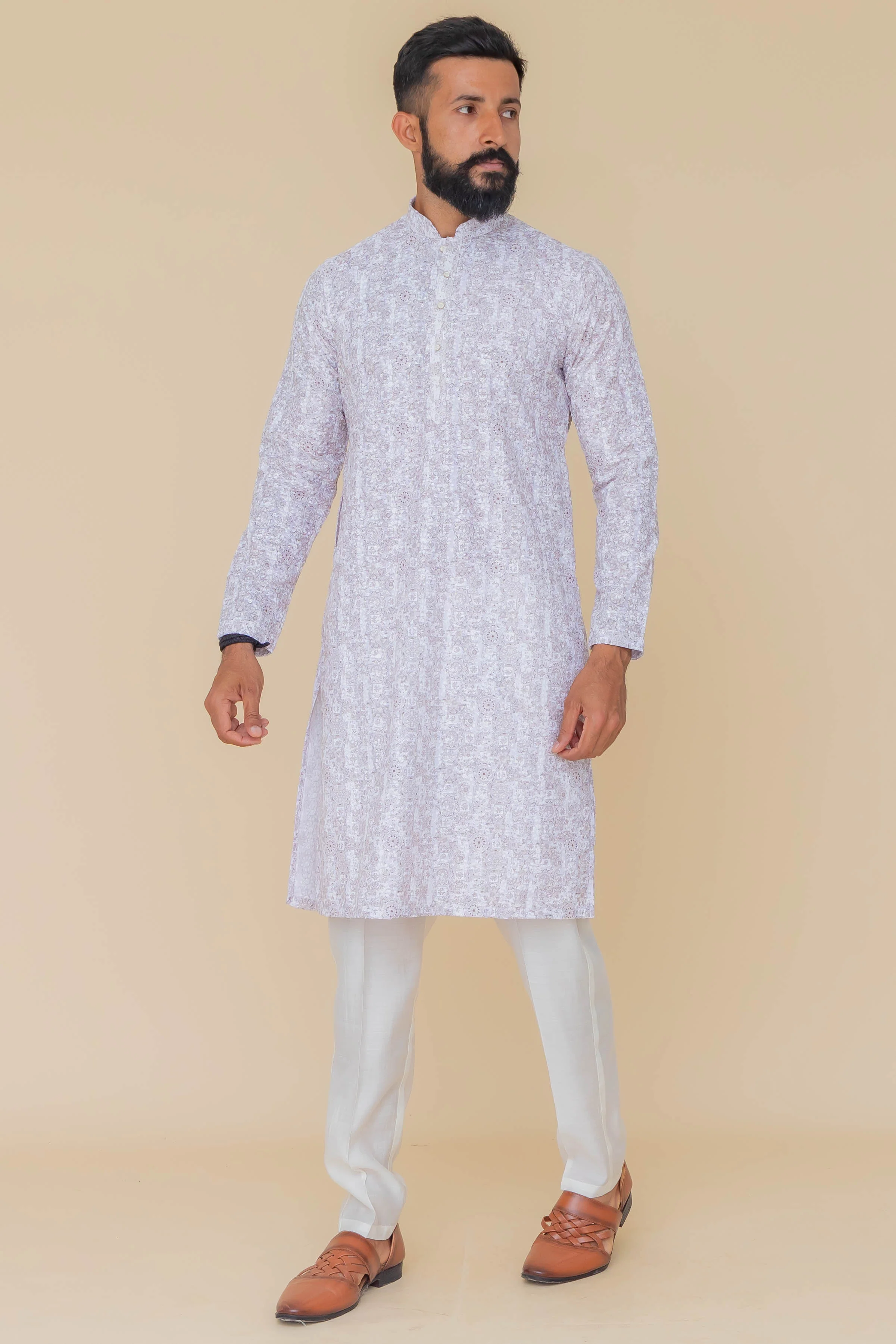 MLS PRINTED KURTA PAJAMA