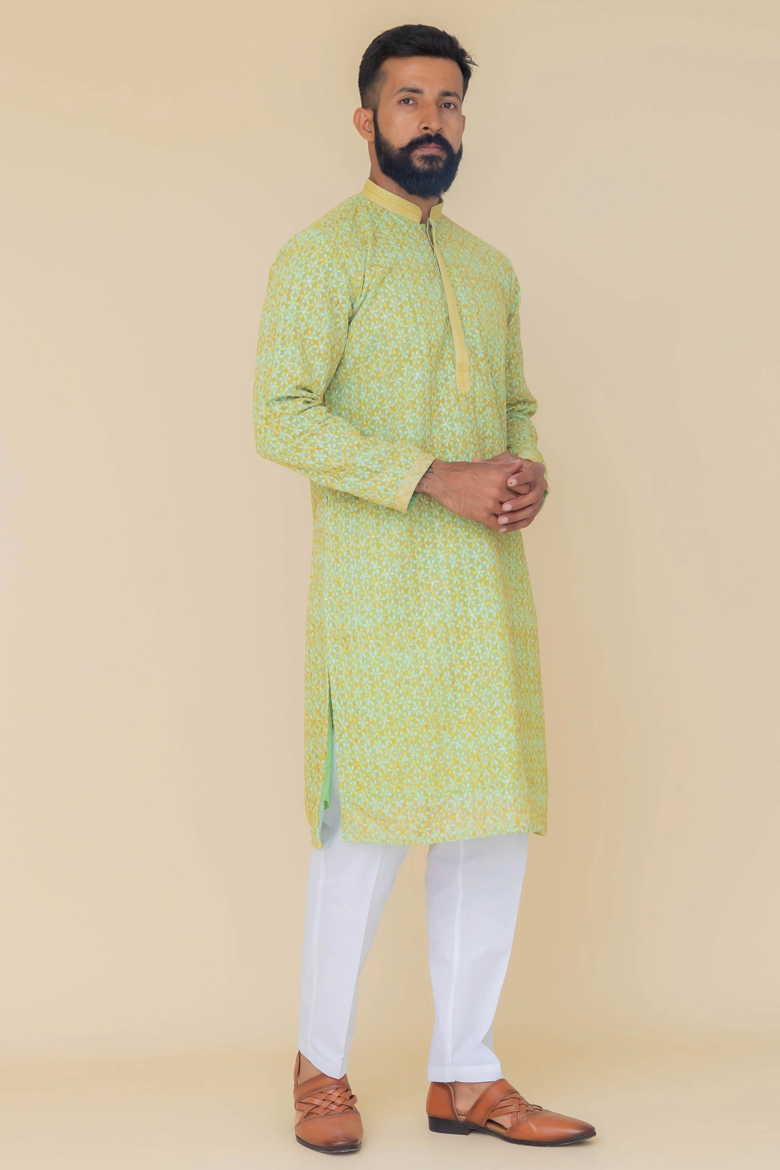 MLS PRINTED KURTA PAJAMA