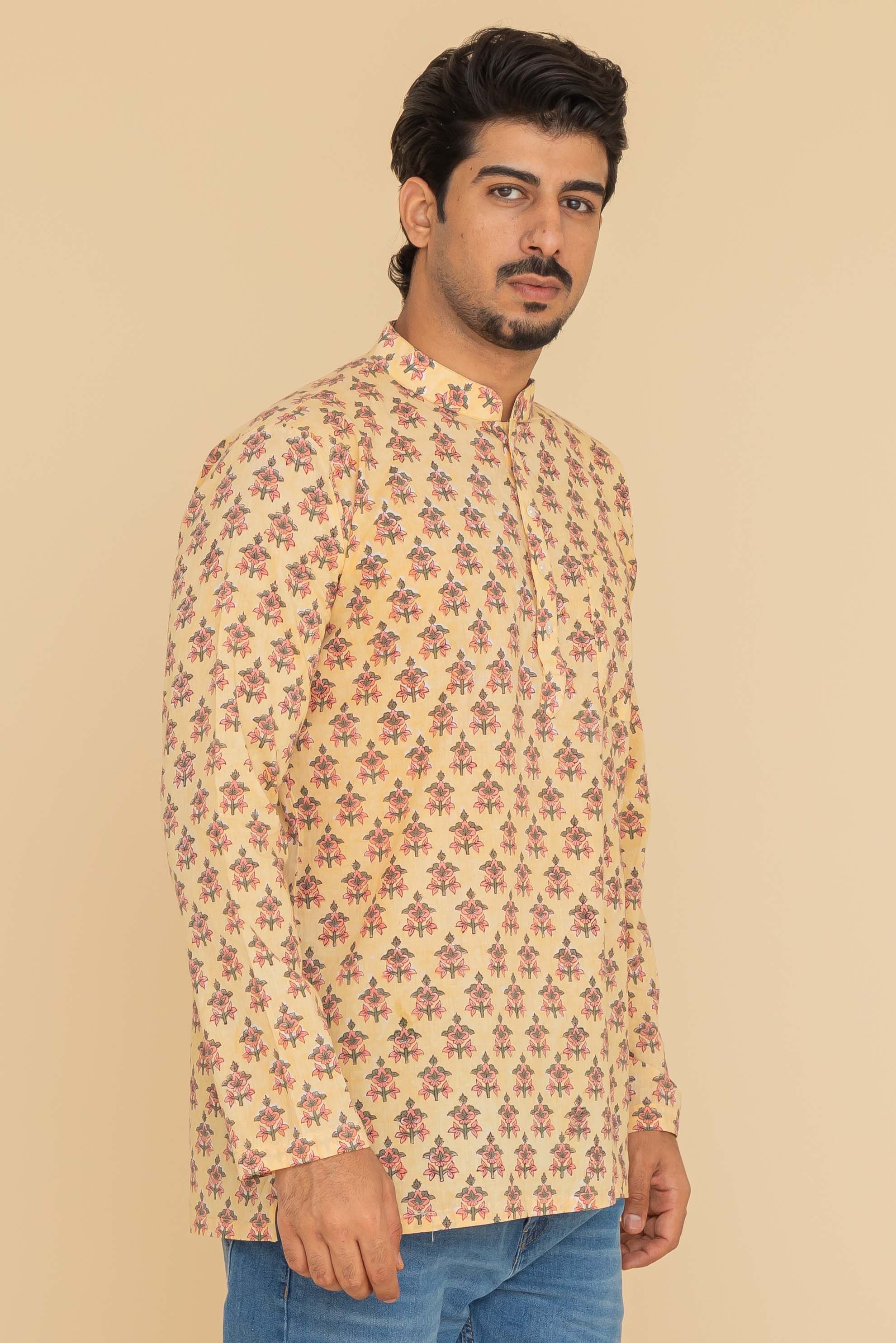 MLS SHORT KURTA FULL SLEEVES