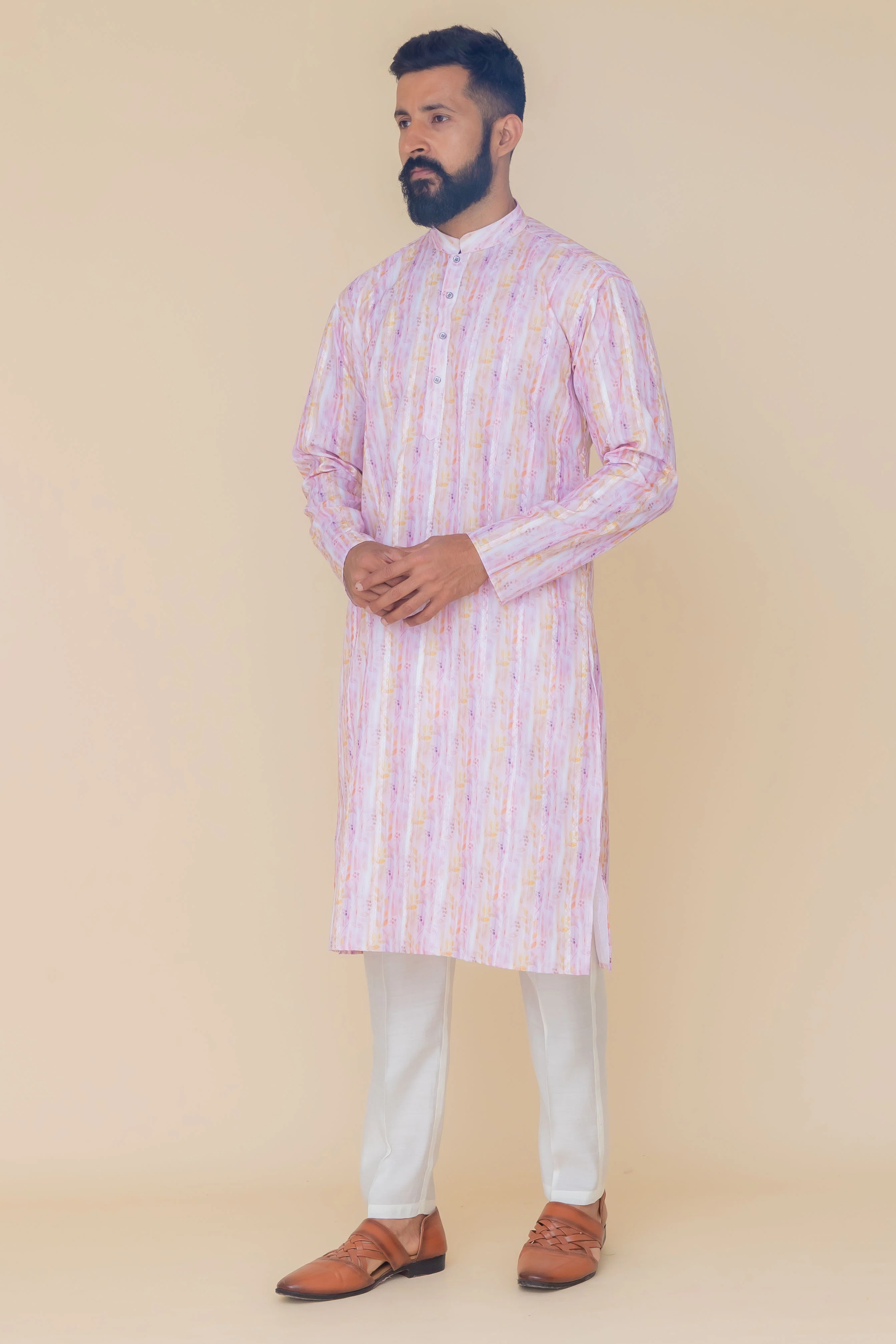 MLS PRINTED KURTA PAJAMA