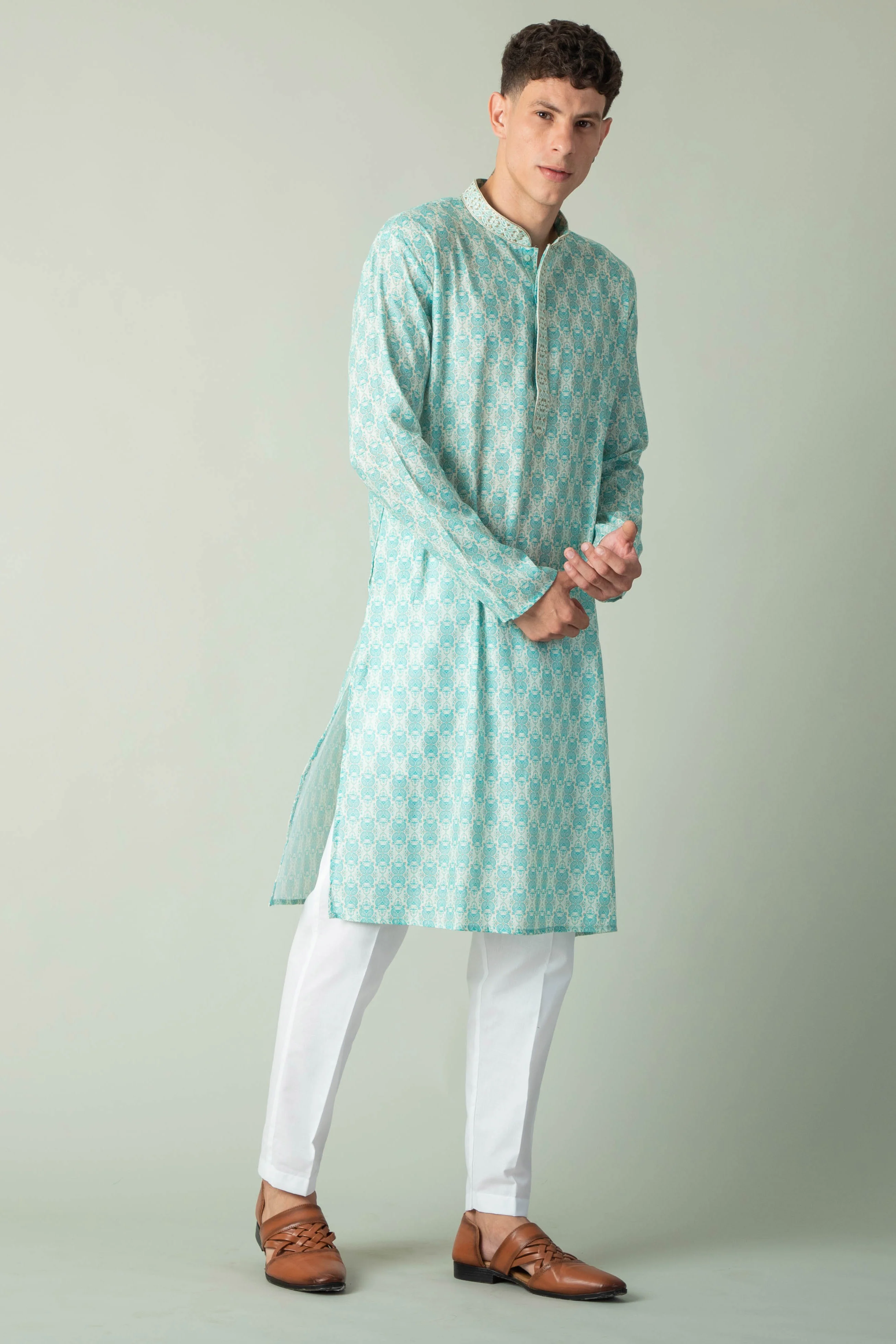 MLS PRINTED KURTA PAJAMA