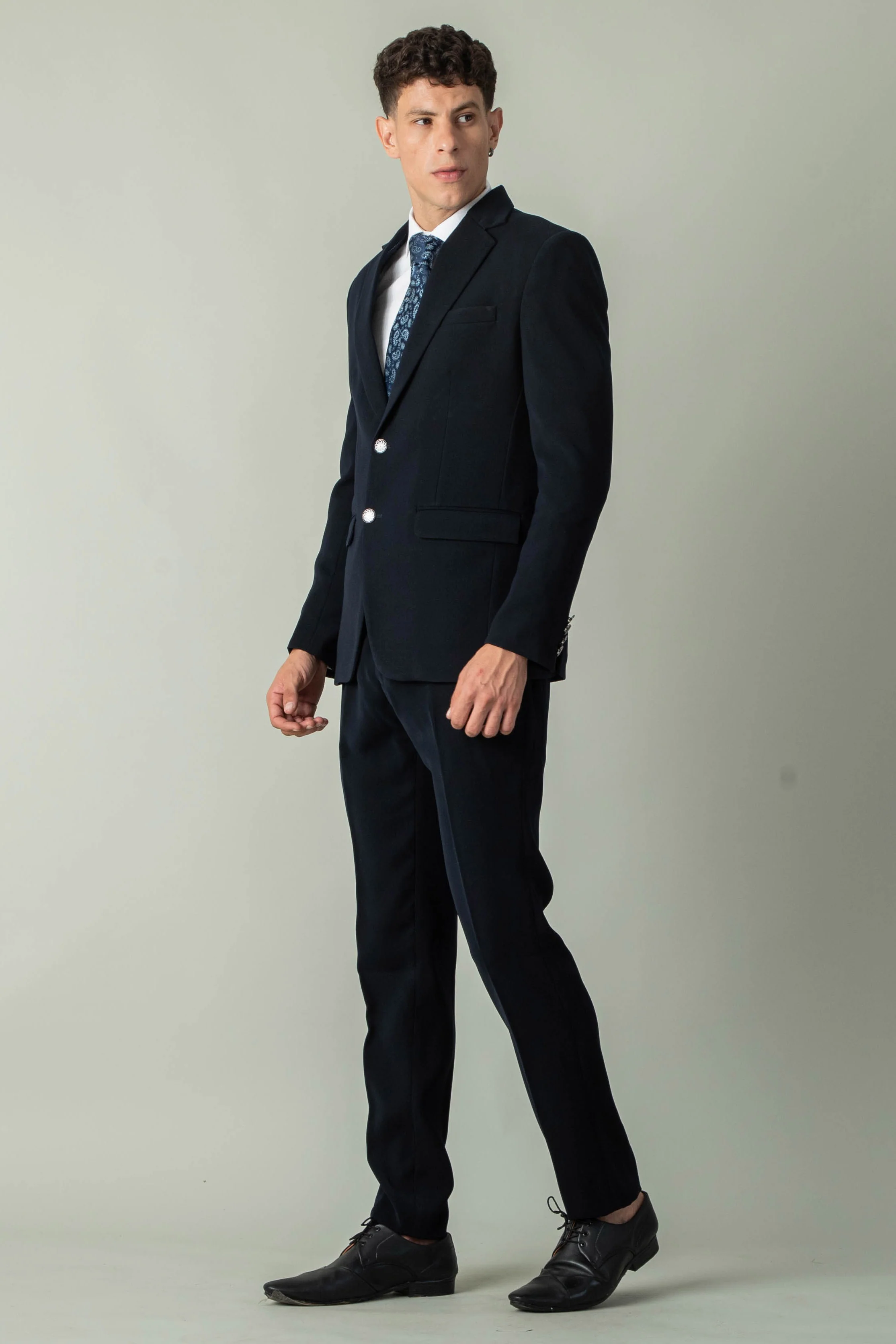 MLS BUSINESS PLAIN SUIT 2PCS