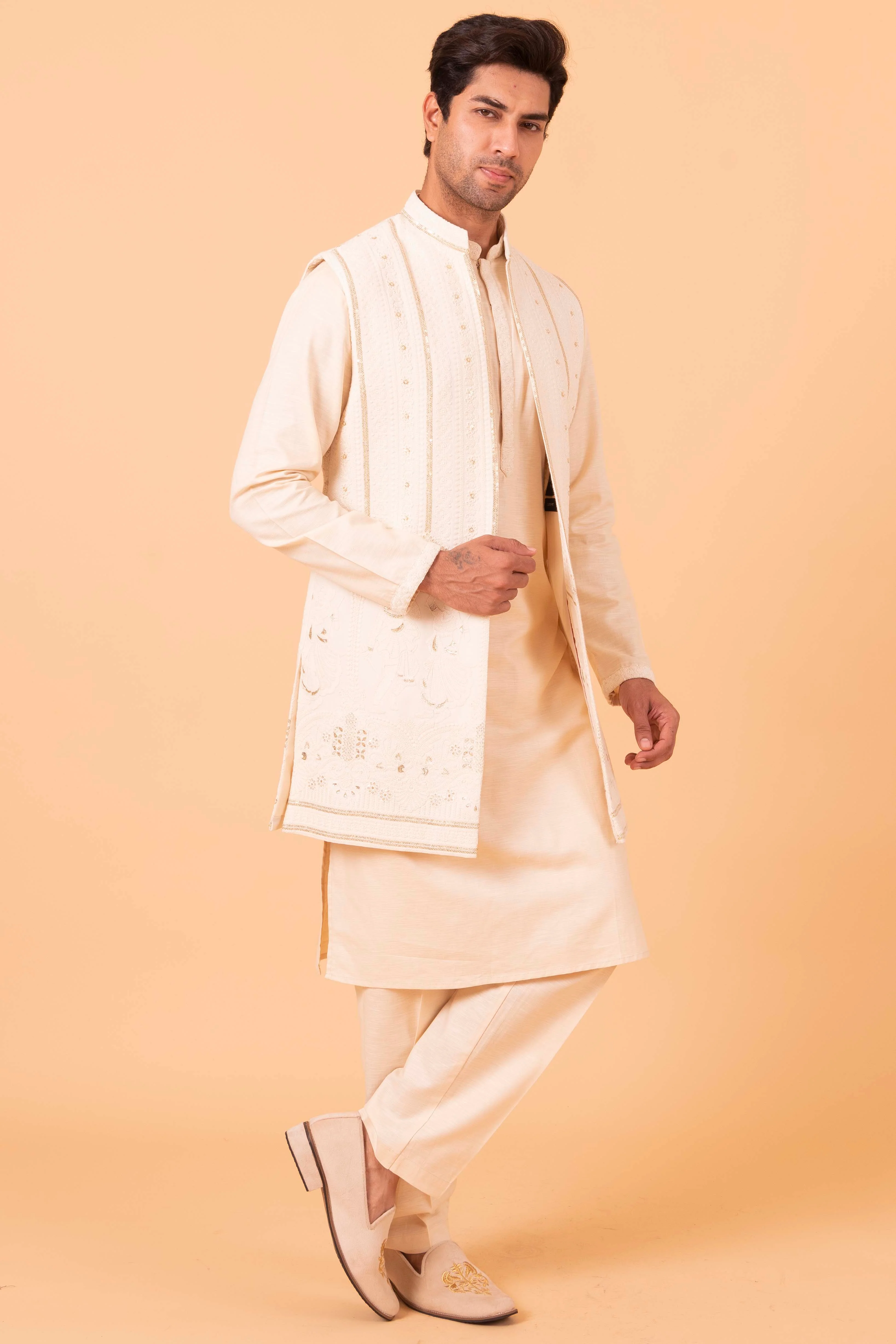 MLS KURTA JAWAHAR SET