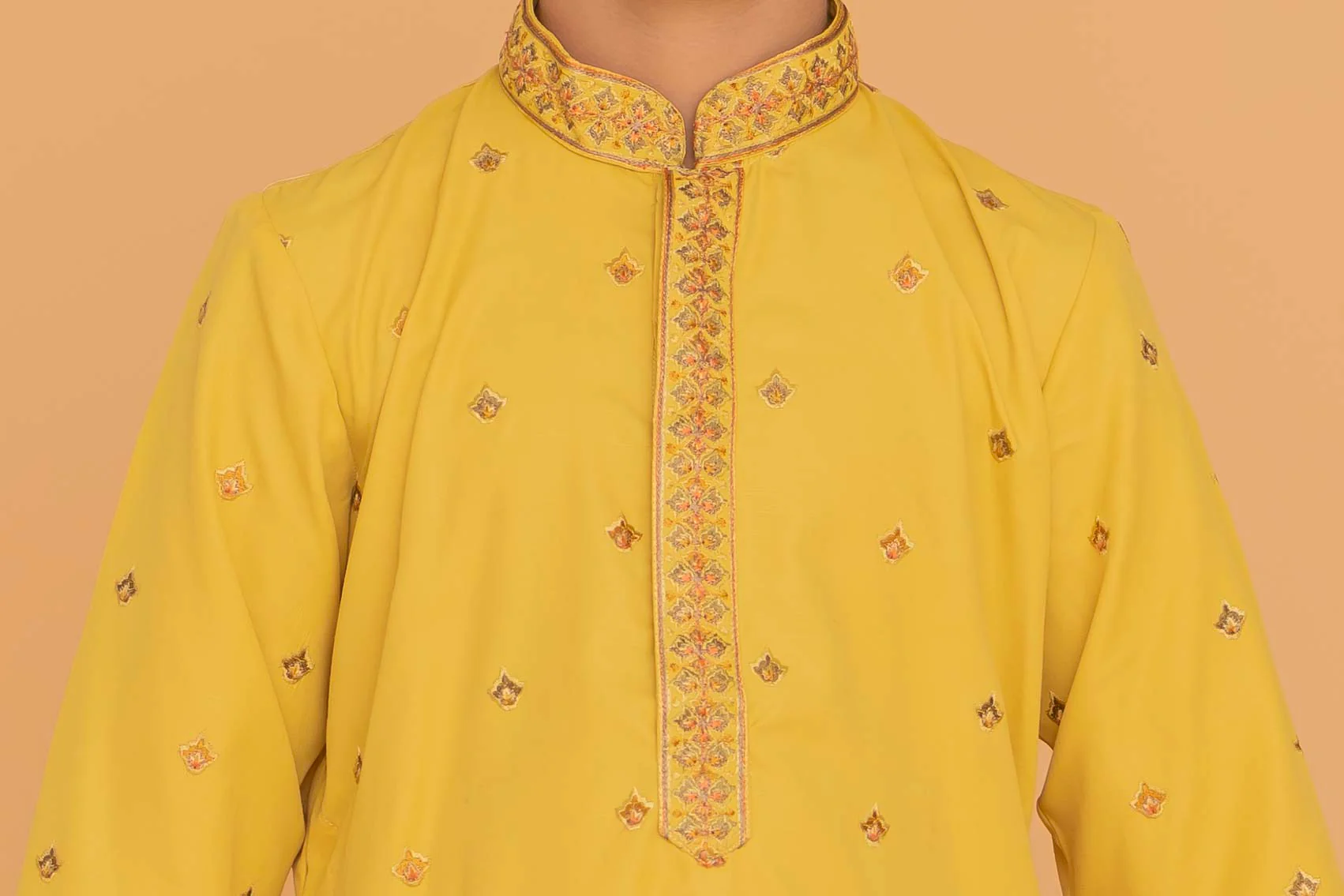 MLS KIDS EMBROIDERED KURTA PAJAMA