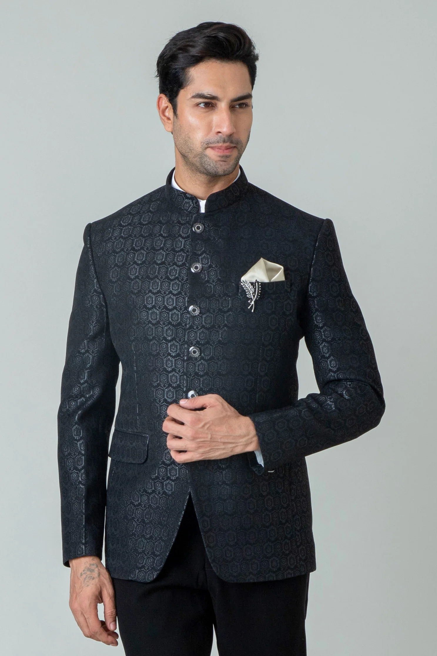 MLS PRINTED JODHPURI SUIT