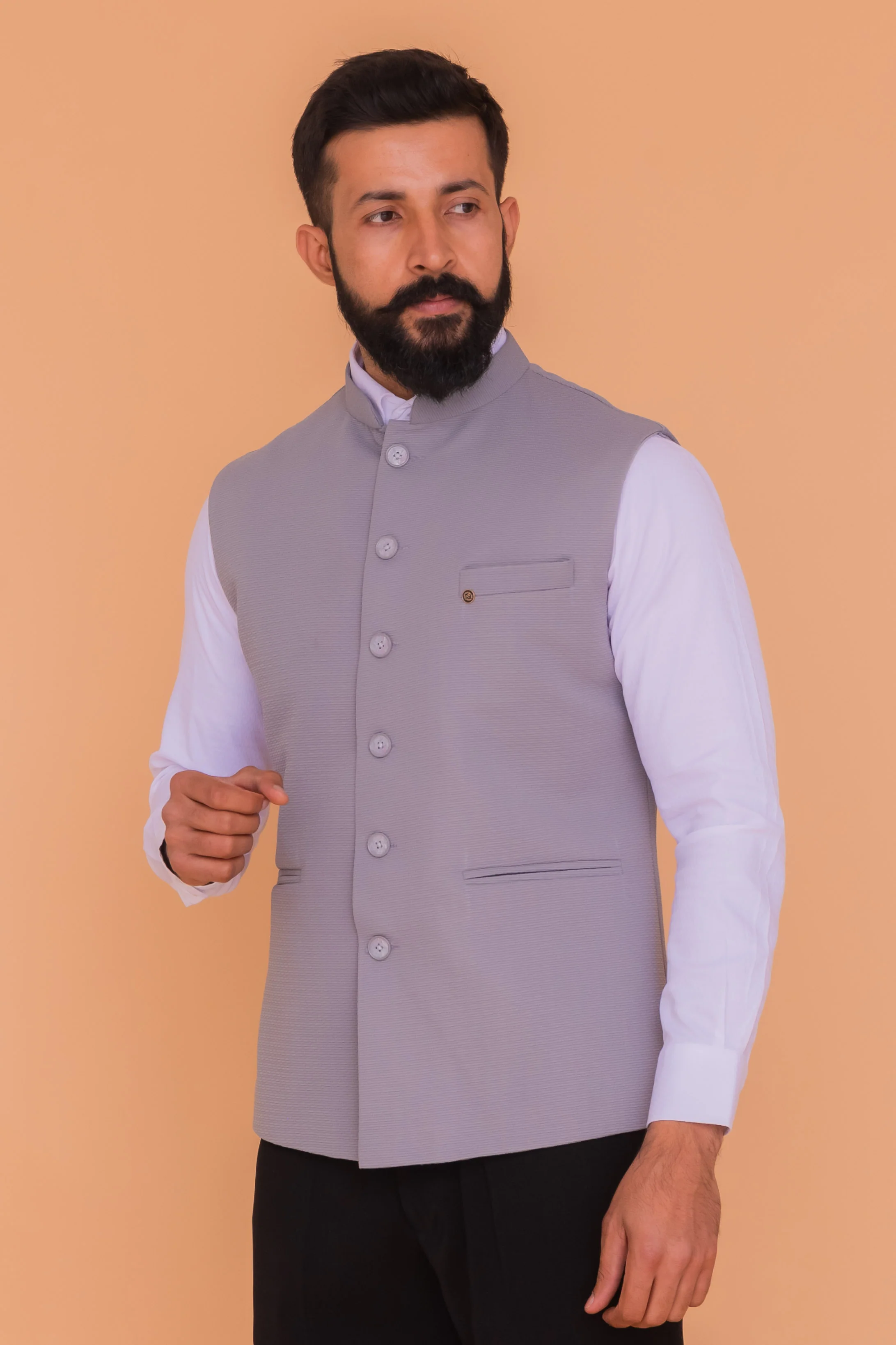 MLS PLAIN JAWAHAR JACKET 1 PC