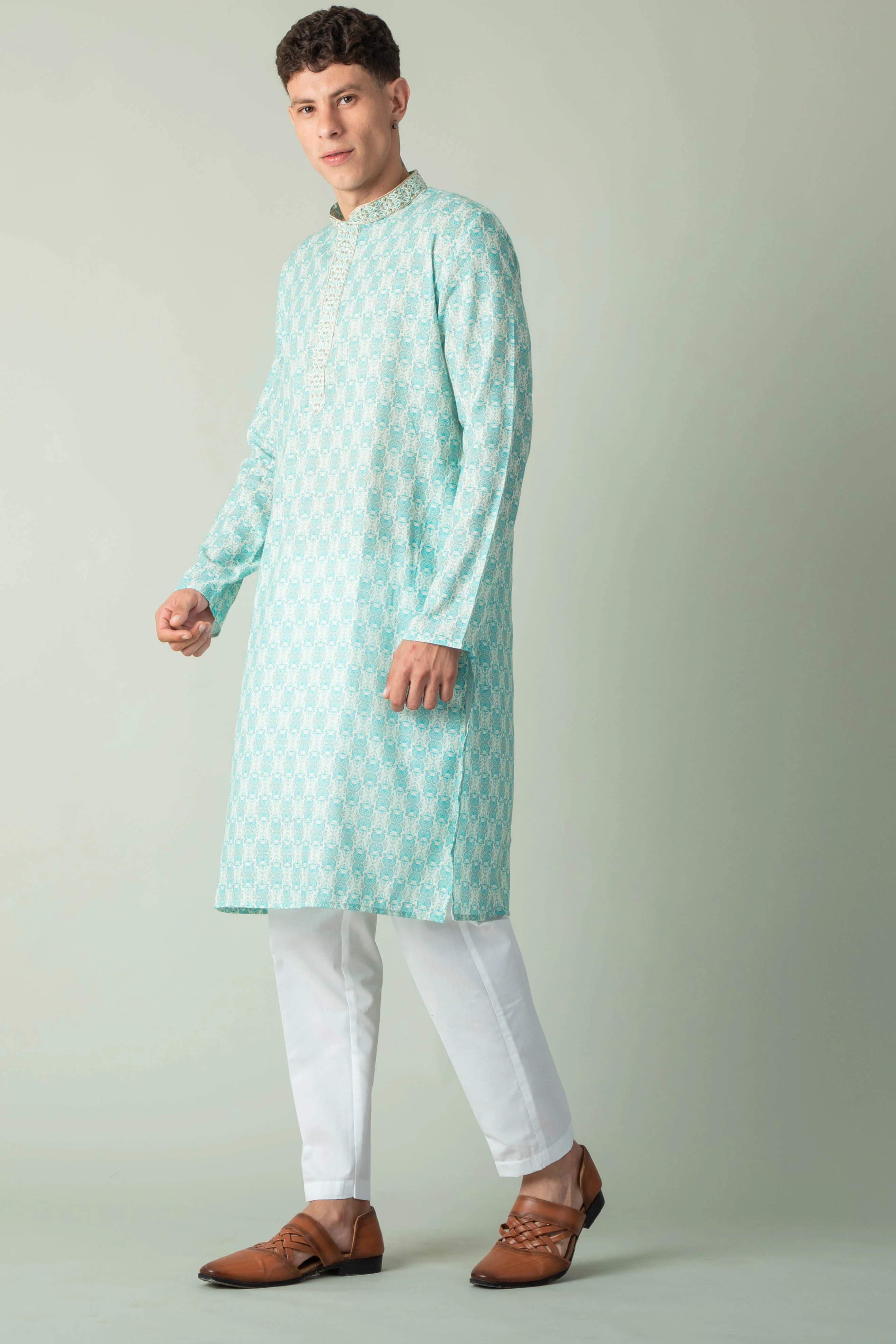 MLS PRINTED KURTA PAJAMA