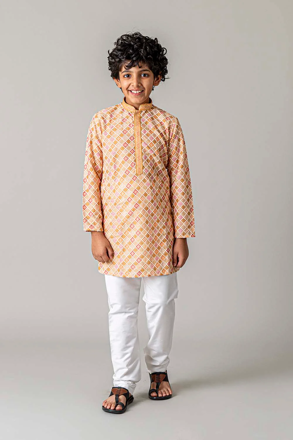 MLS KIDS EMBROIDERED KURTA PAJAMA