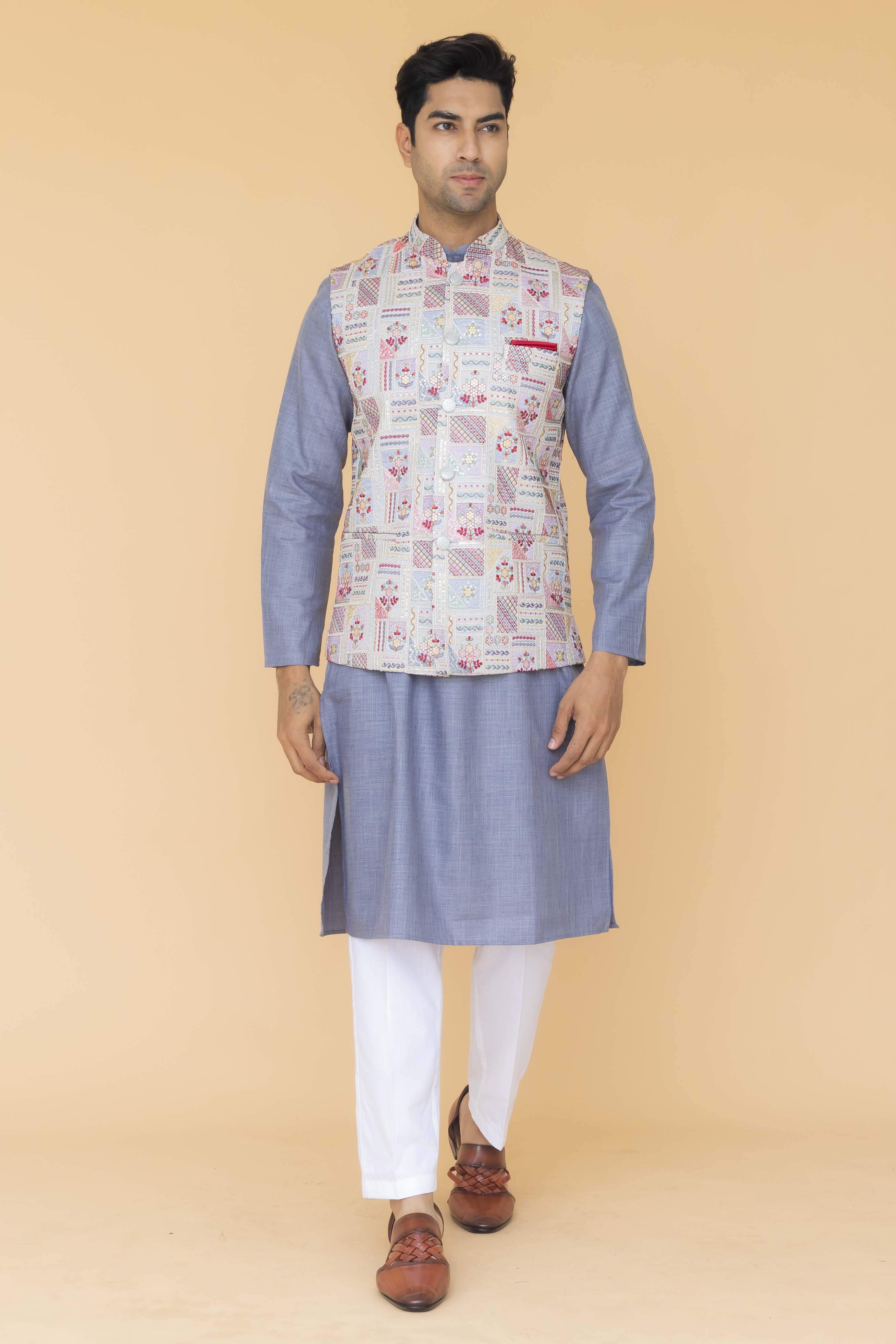 MLS EMBROIDERED JAWAHAR JACKET