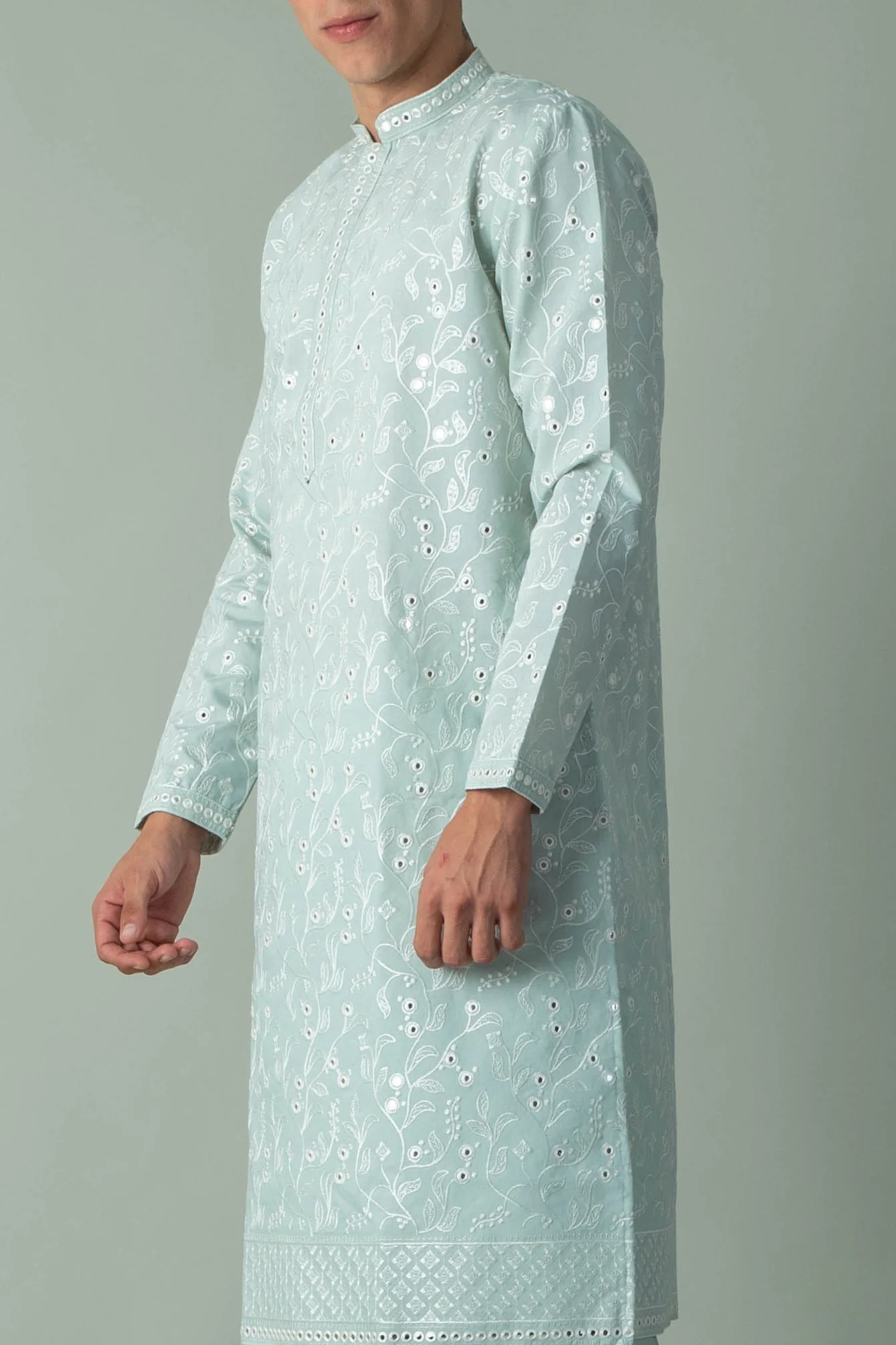 MLS EMBROIDERED KURTA PAJAMA