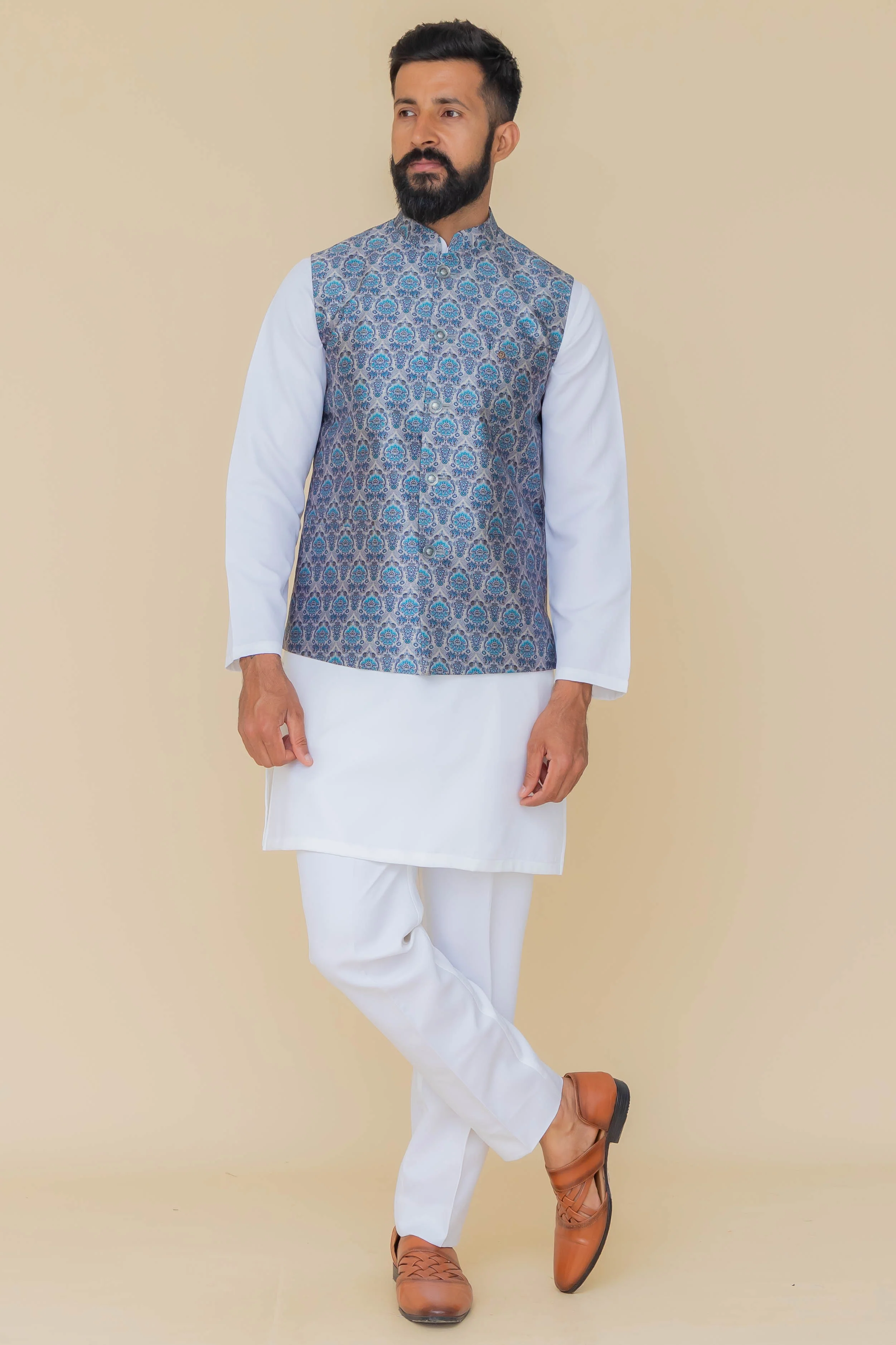 MLS PRINT JAWAHAR JACKET