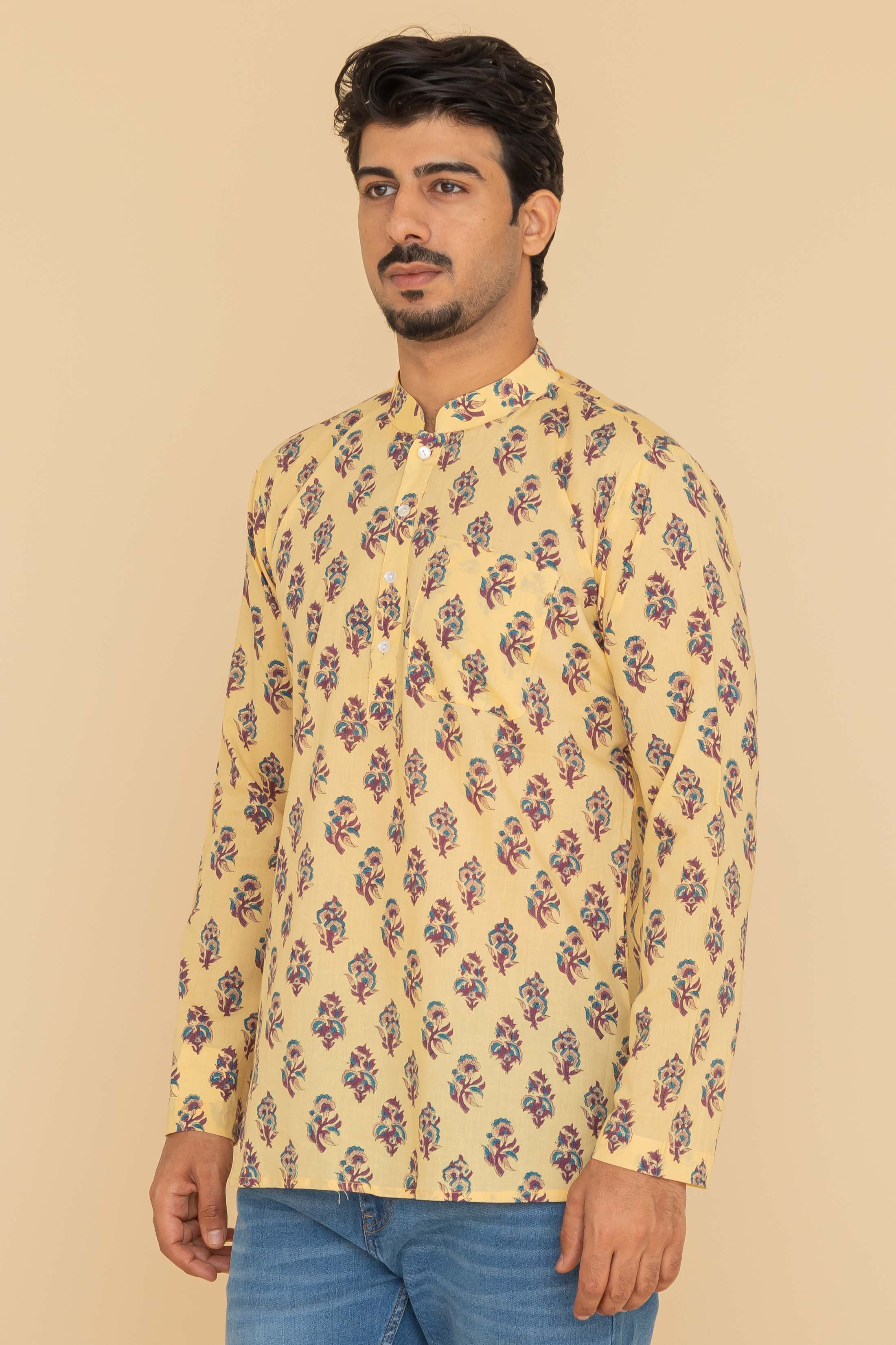 MLS SHORT KURTA FULL SLEEVES