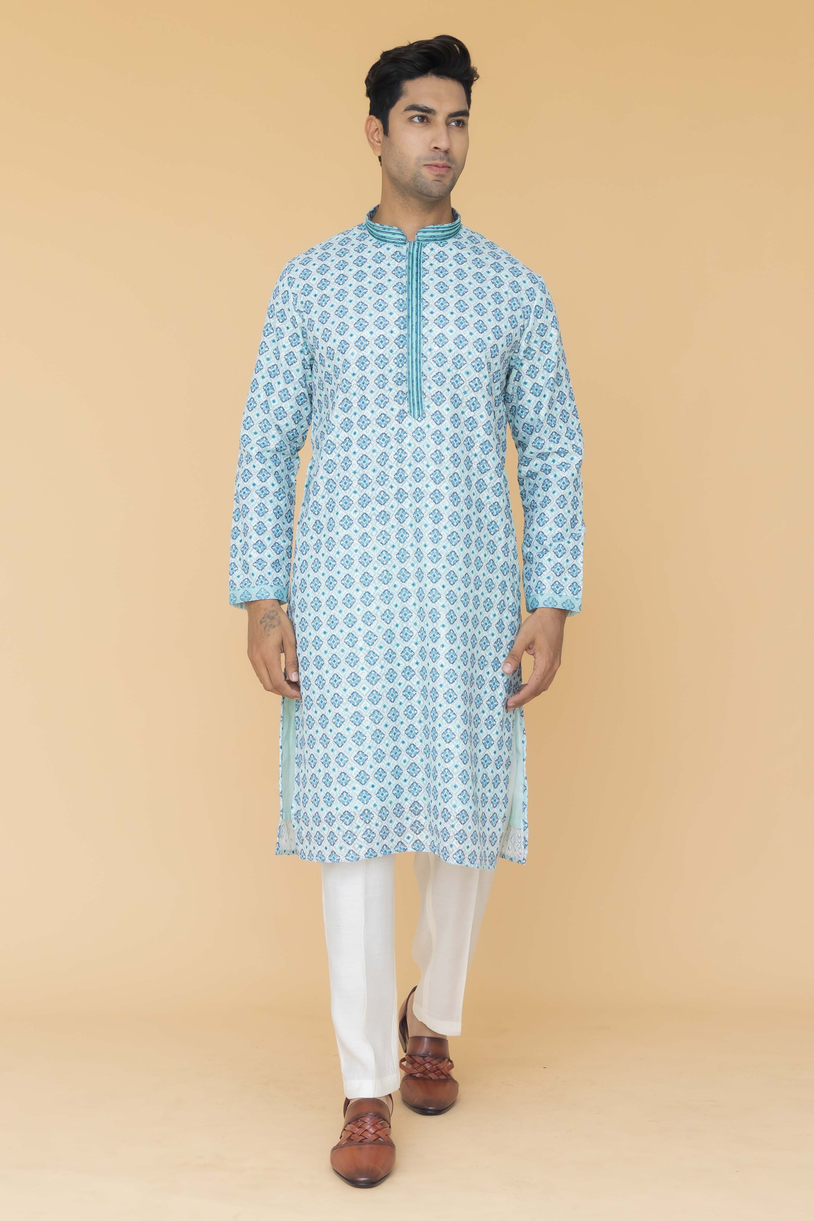 MLS PRINTED KURTA PAJAMA