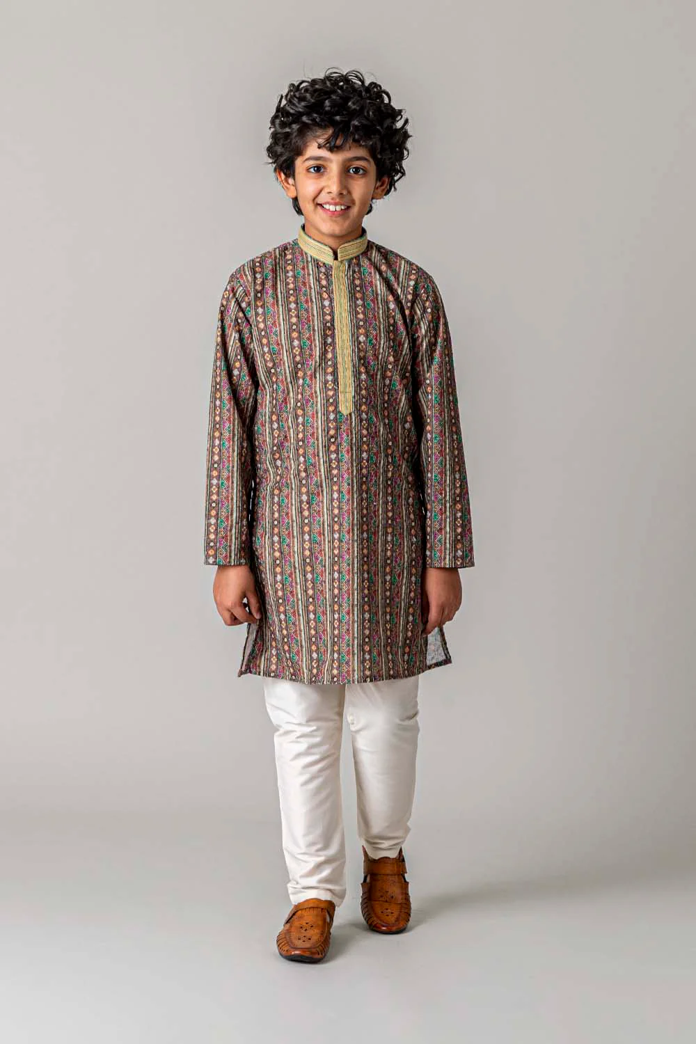 MLS KIDS PRINTED KURTA PAJAMA