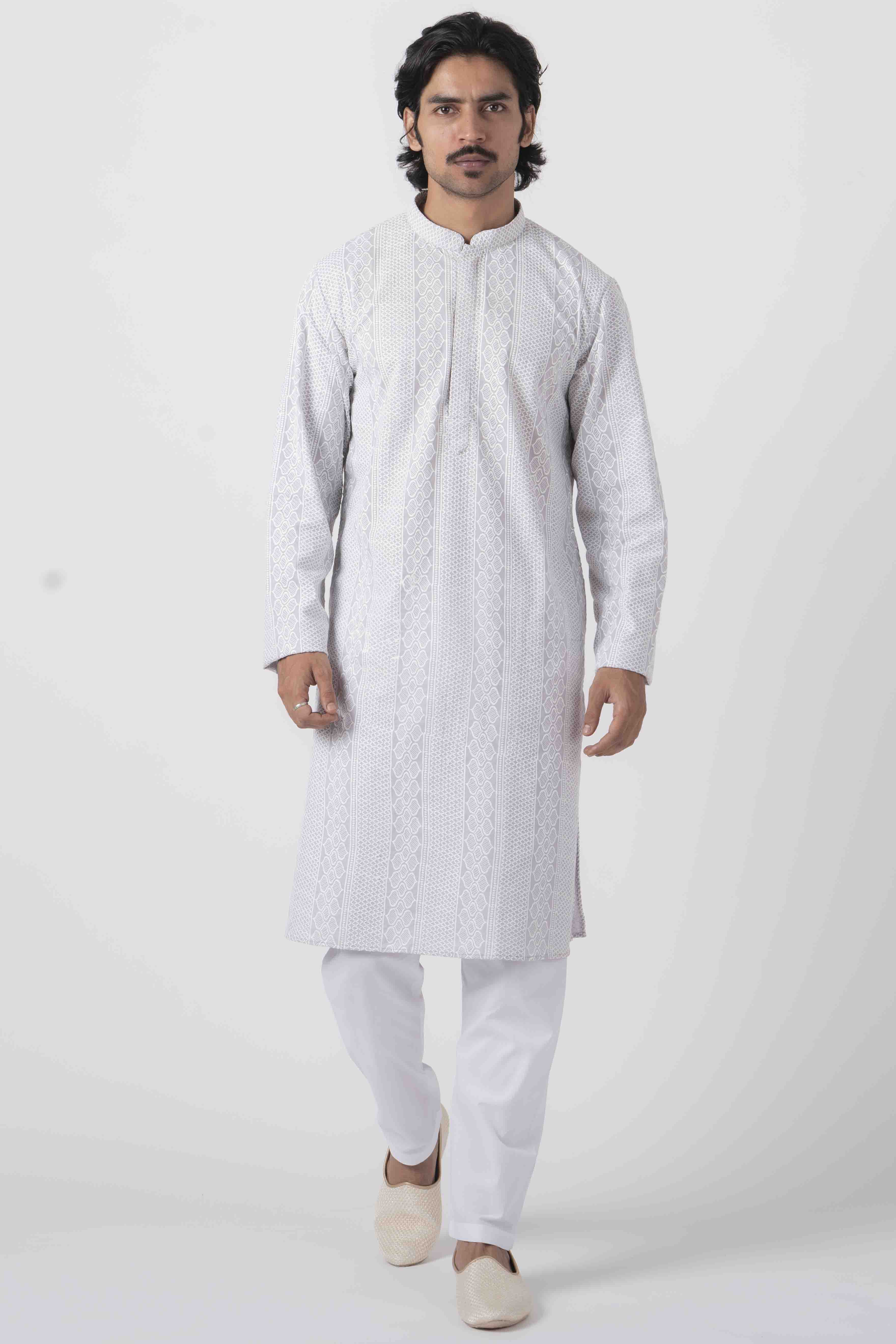 MLS CHIKANKARI KURTA PAJAMA