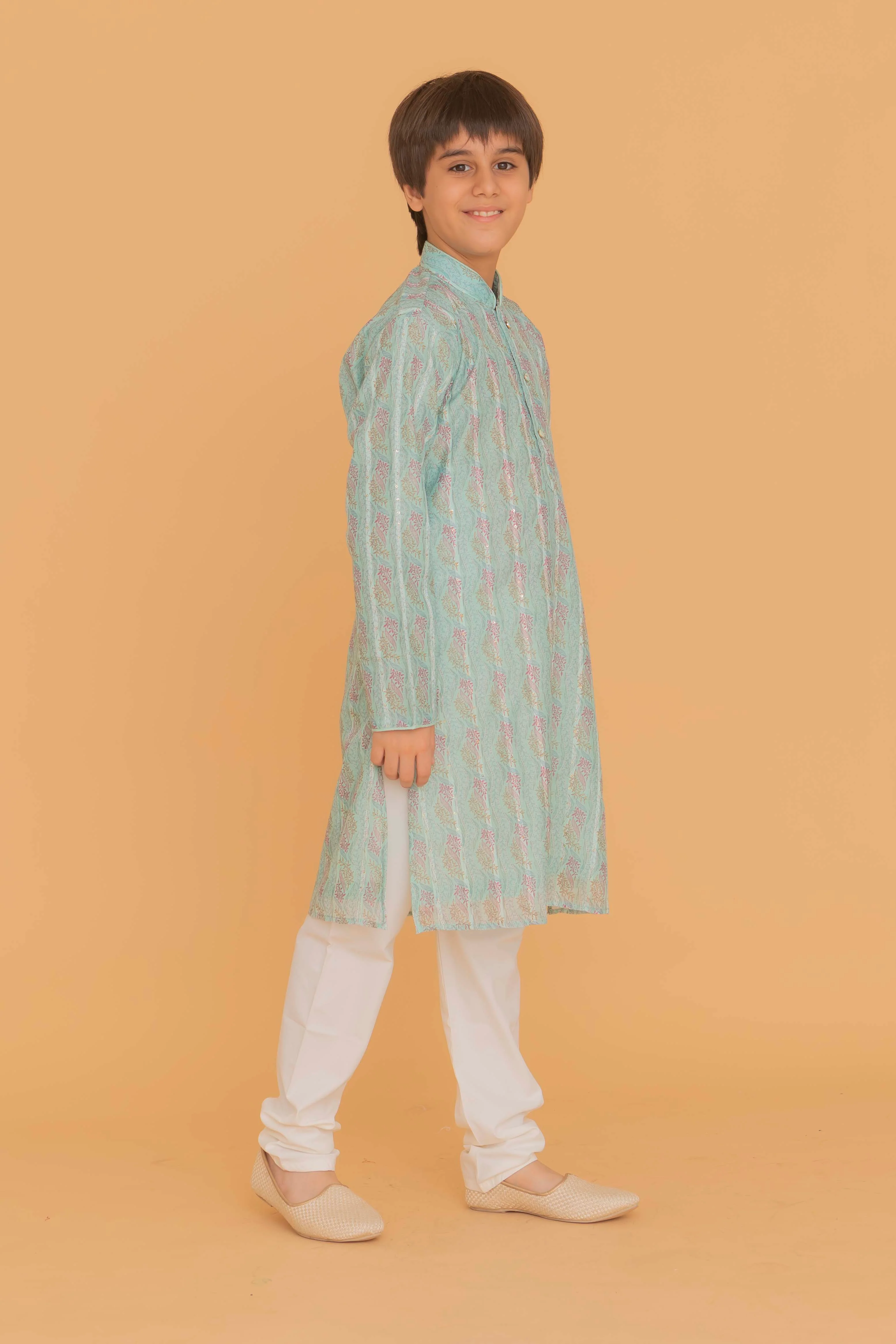 MLS KIDS EMBROIDERED KURTA PAJAMA