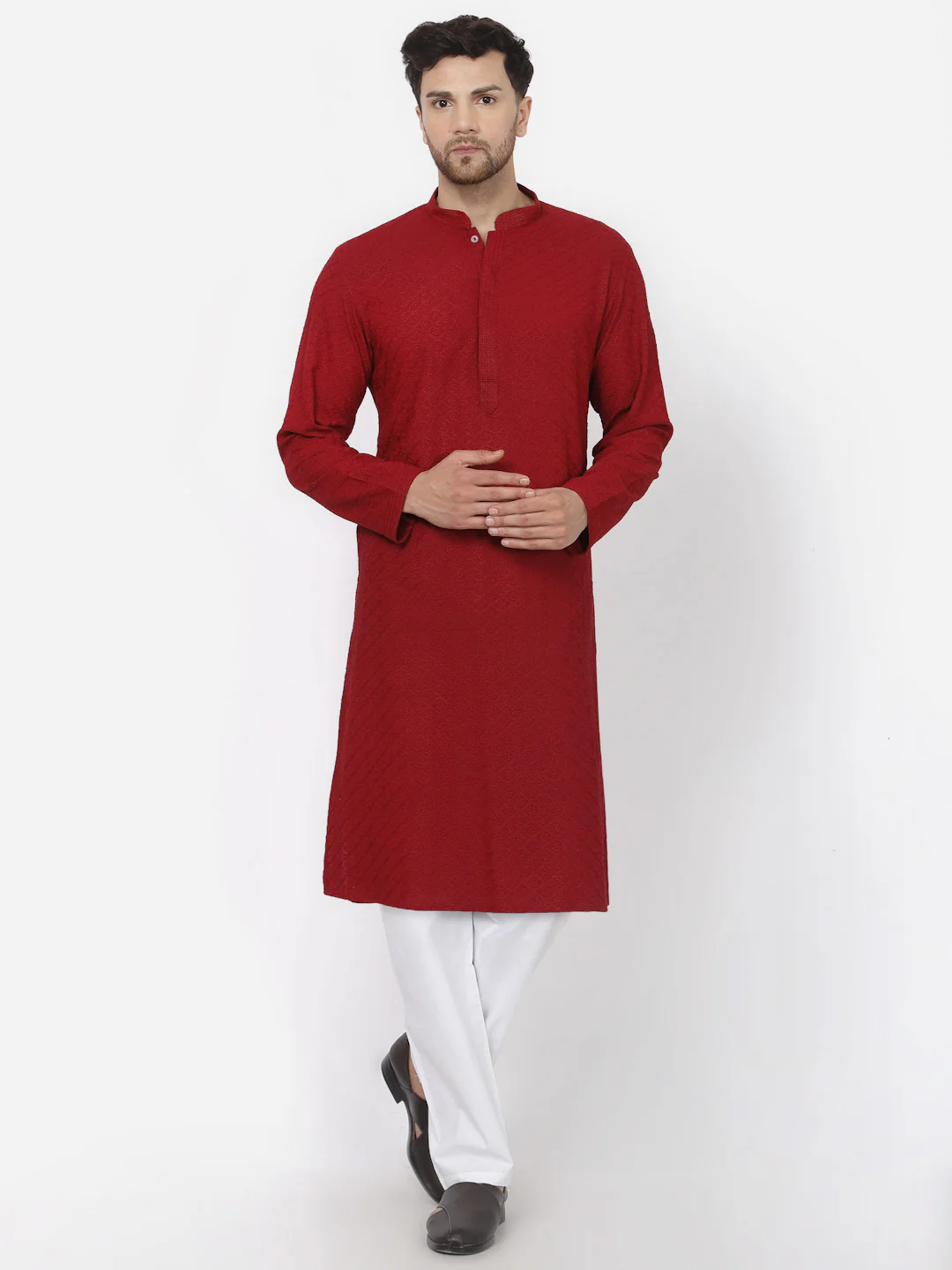MLS CHIKANKARI KURTA PAJAMA