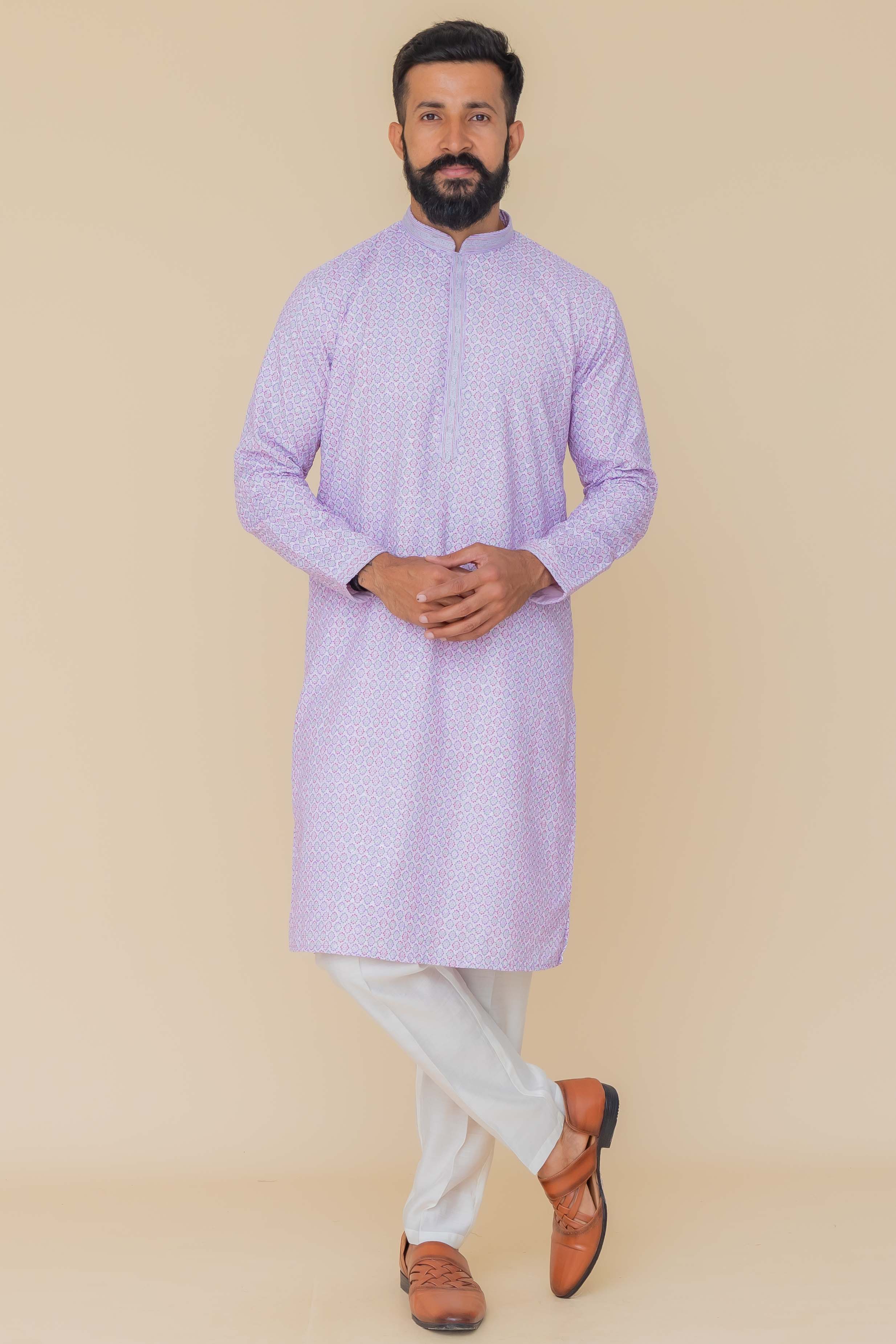 MLS PRINTED KURTA PAJAMA