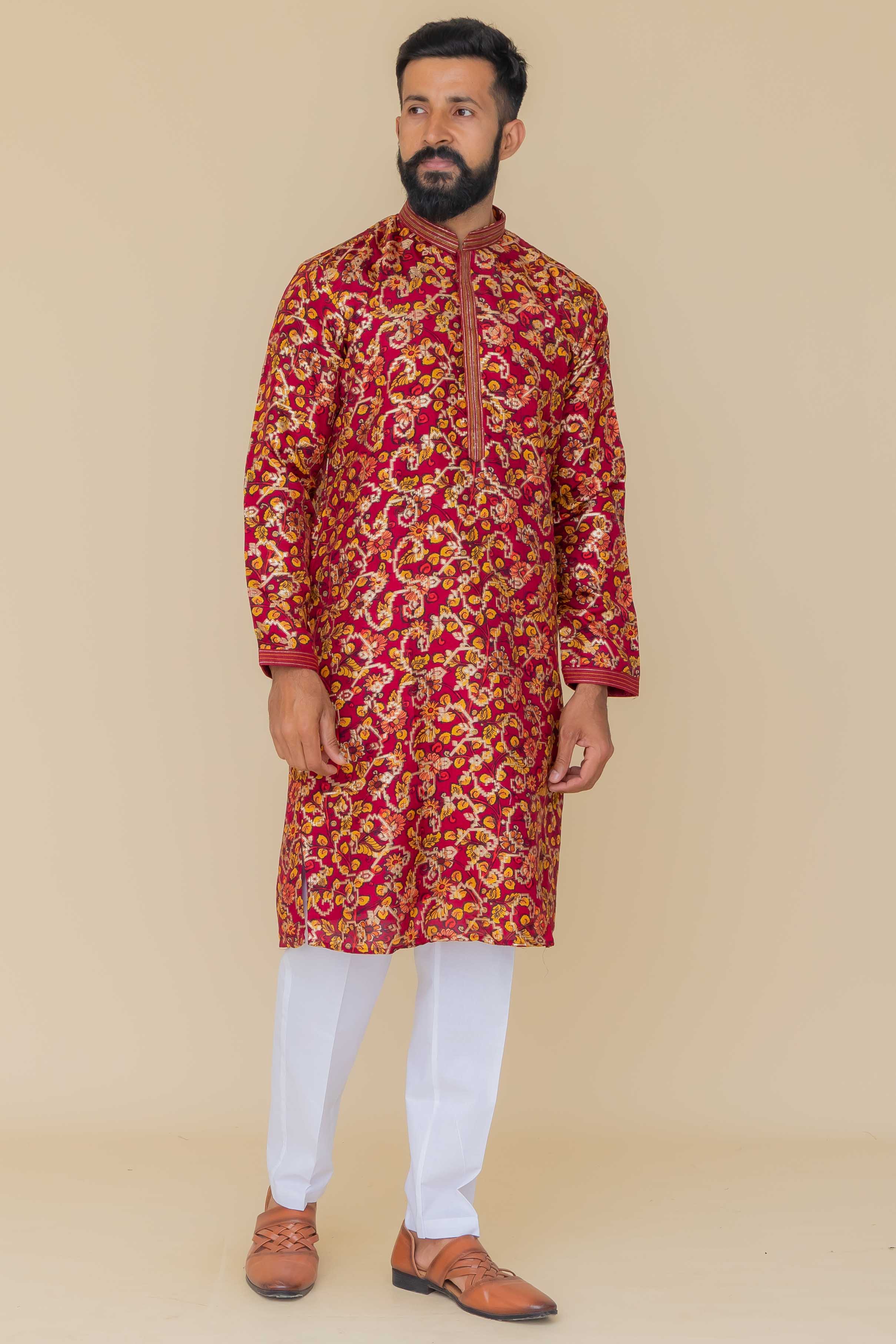 MLS PRINTED KURTA PAJAMA