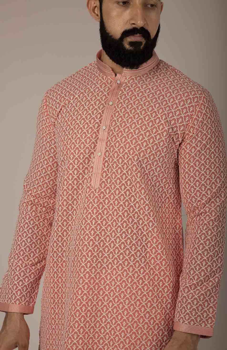 MLS Georgette Chikan Kurta PAJAMA