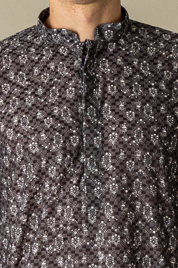 MLS PRINTED KURTA PAJAMA