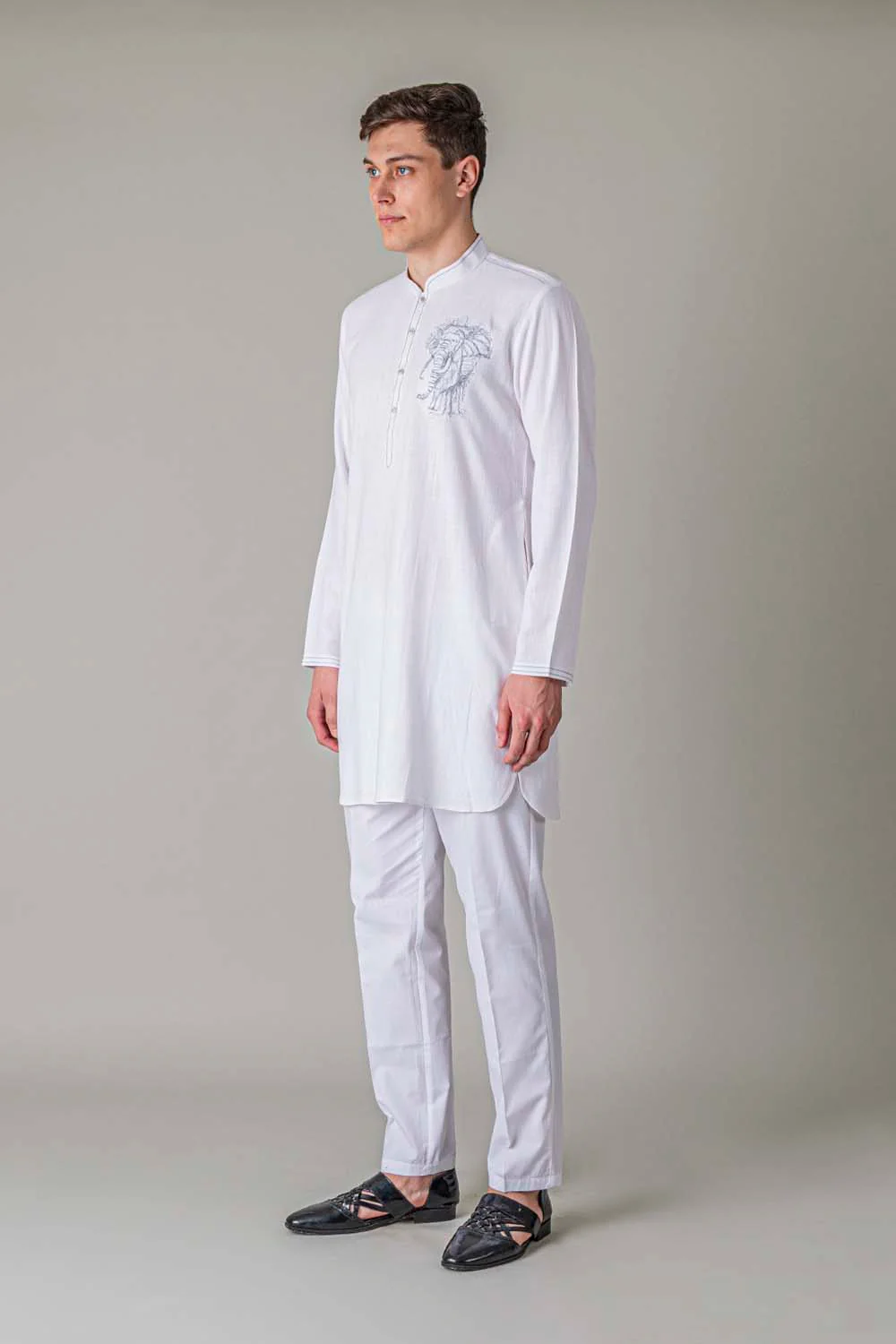 MLS EMBROIDERED KURTA PAJAMA