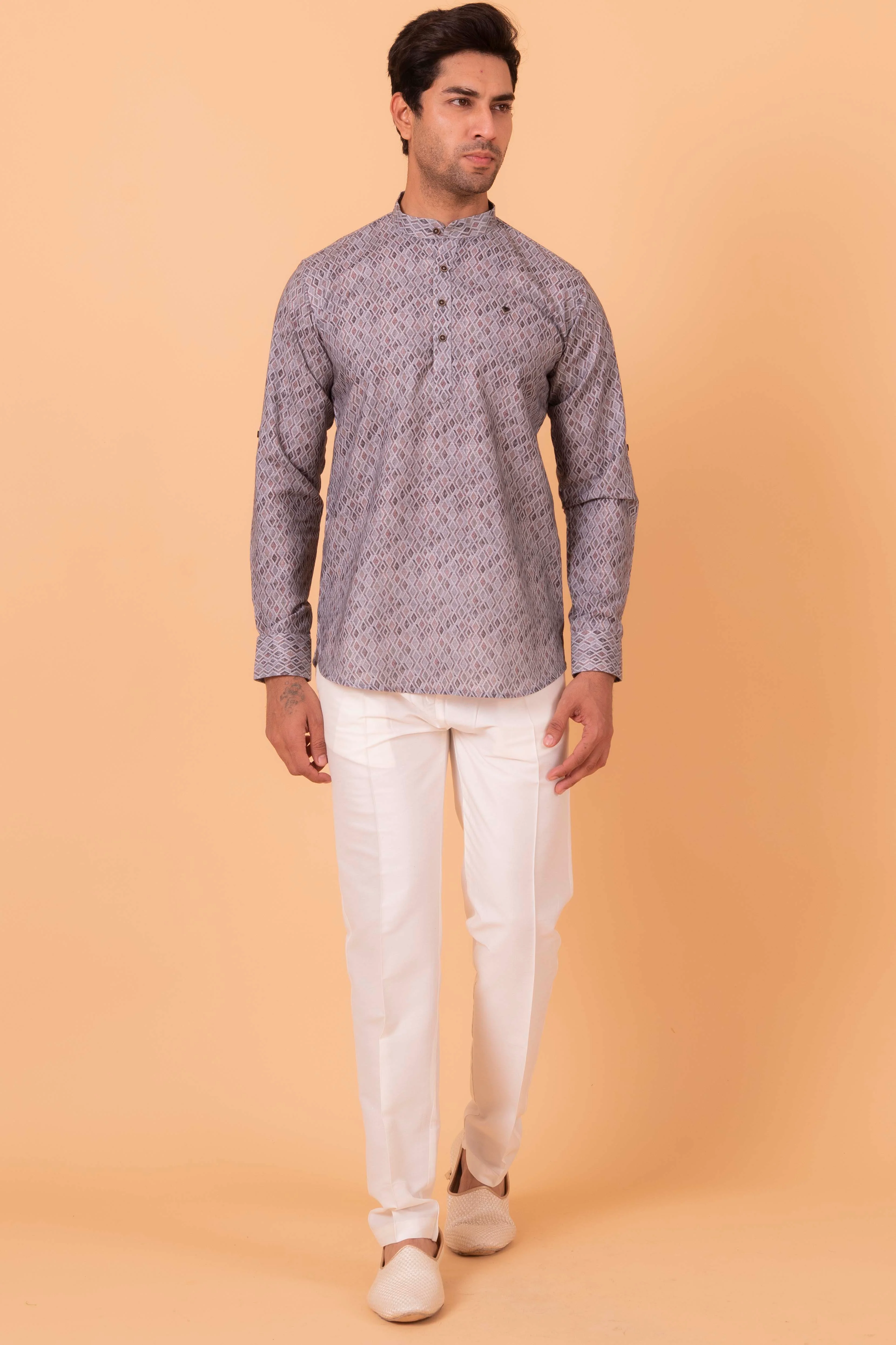 MLS SHORT KURTA FULL SLEEVES