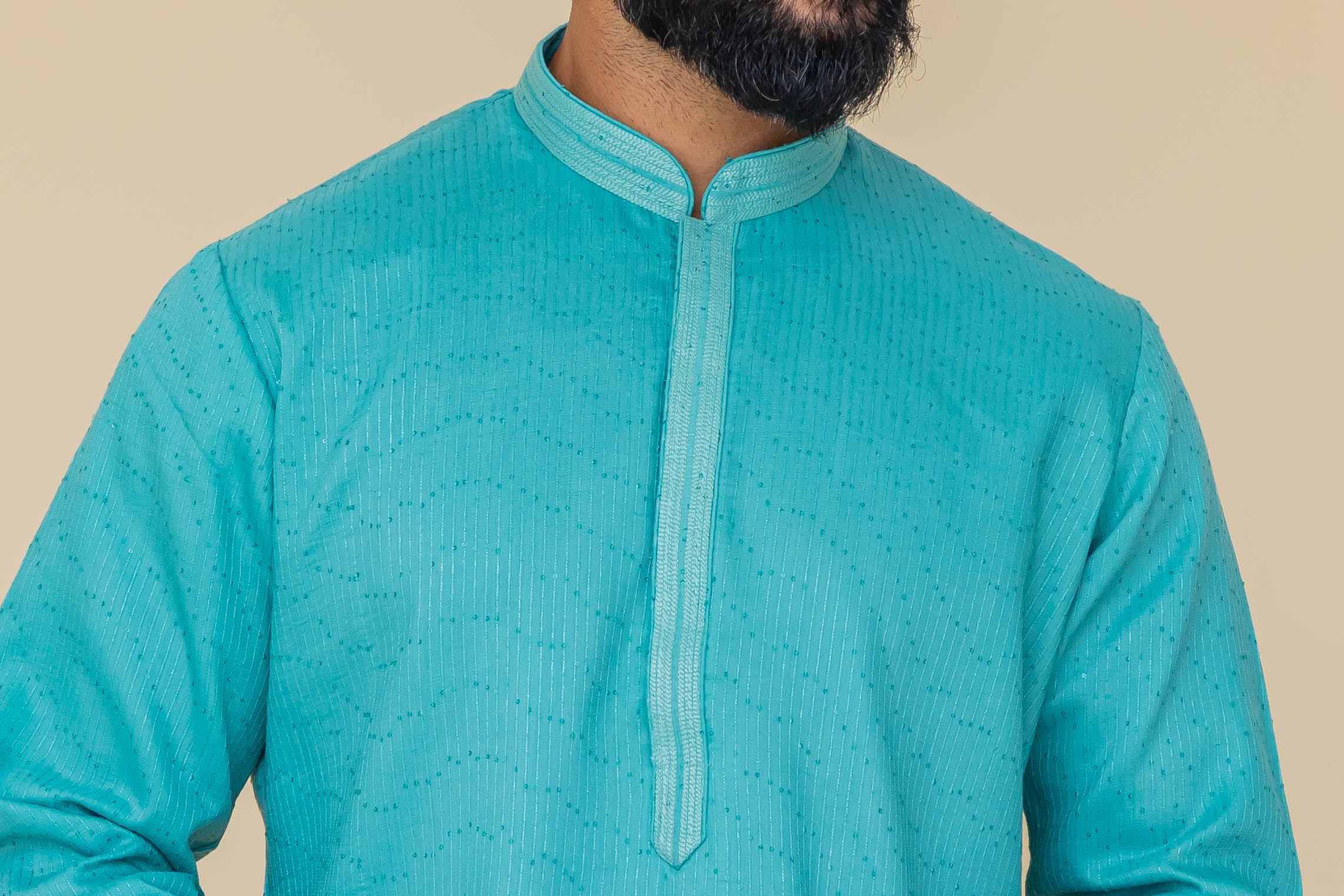 MLS EMBROIDERED KURTA PAJAMA